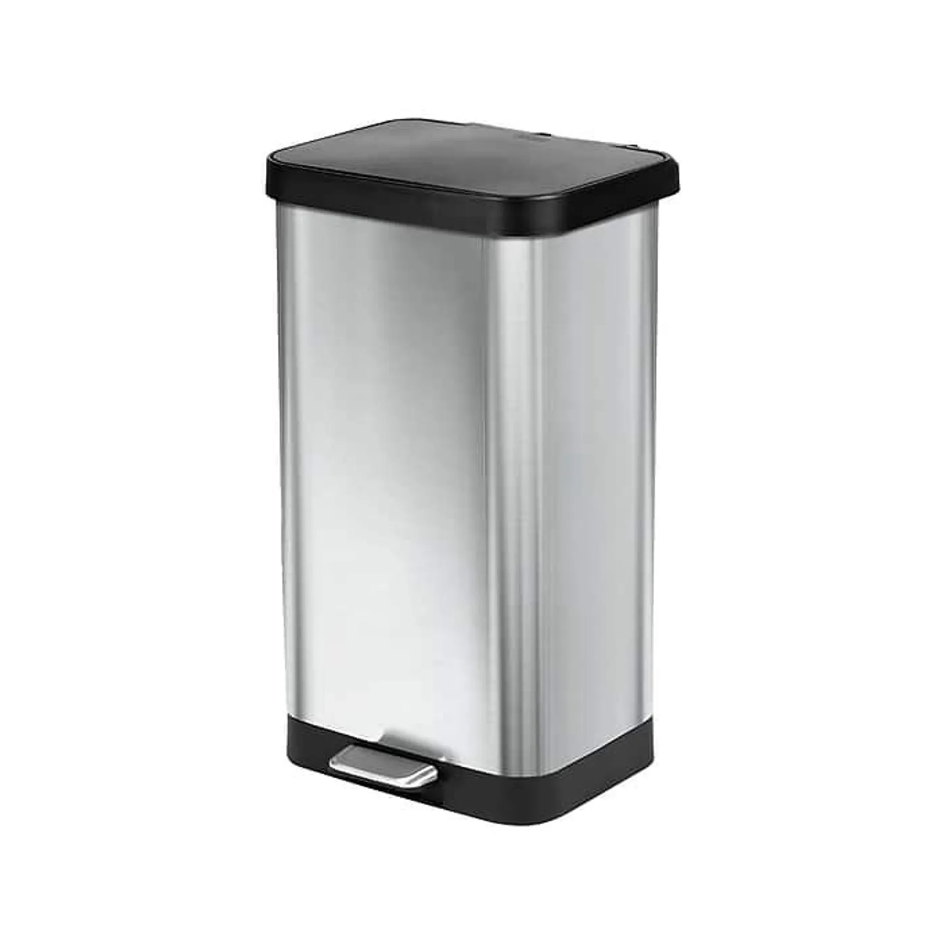 Glad Stainless Steel Step Trash Can,