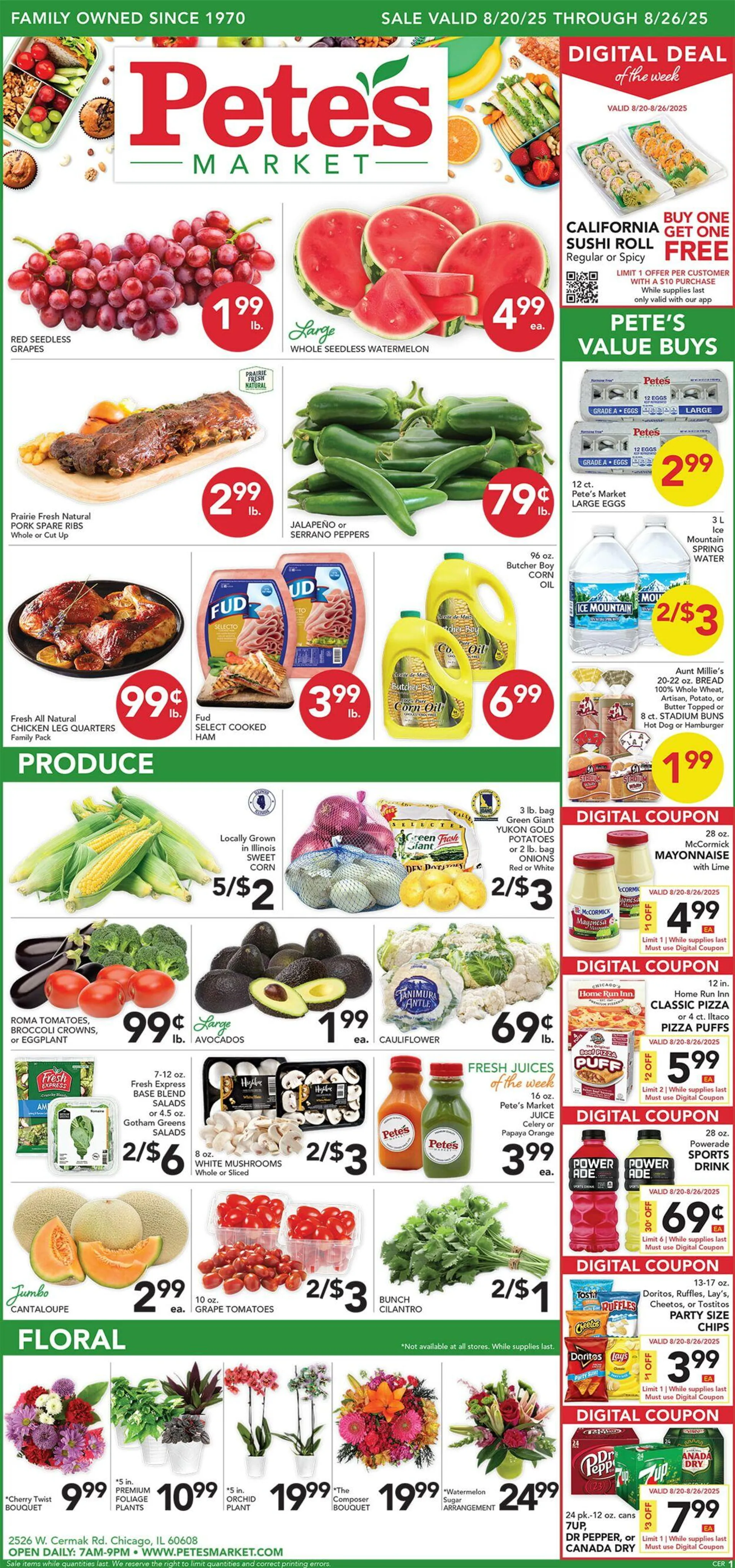 Weekly ad Pete's Fresh Market from August 13 to August 19 2025 - Page 1