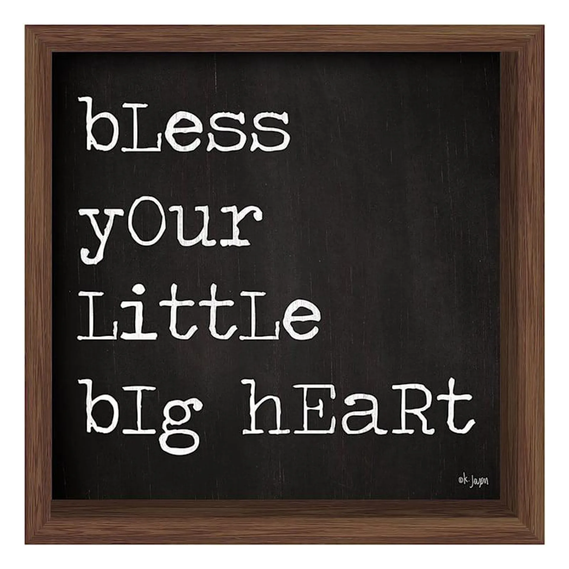 Bless Your Heart Wall Sign, 12"