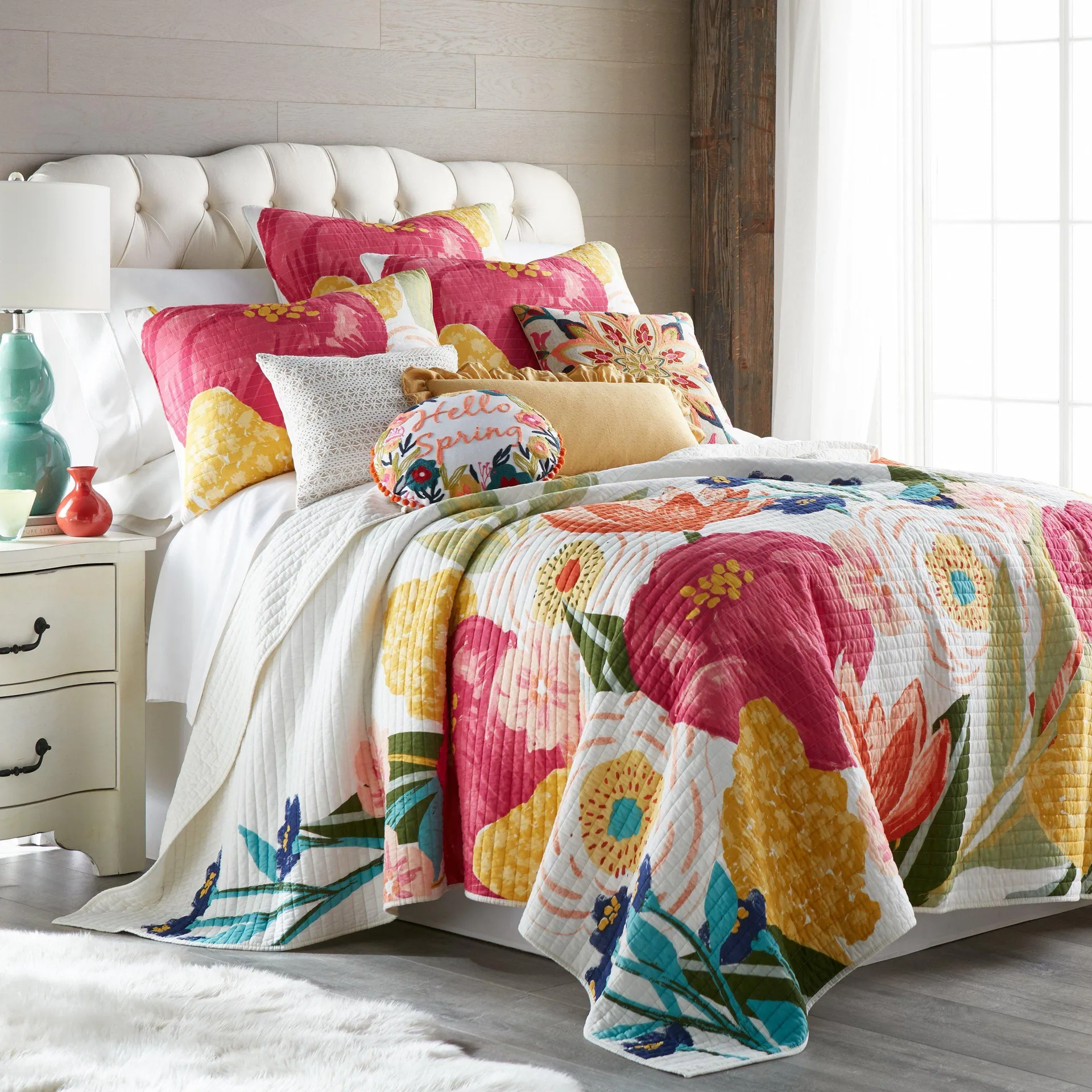 Levtex Home Grandiflora Quilt & Sham Set