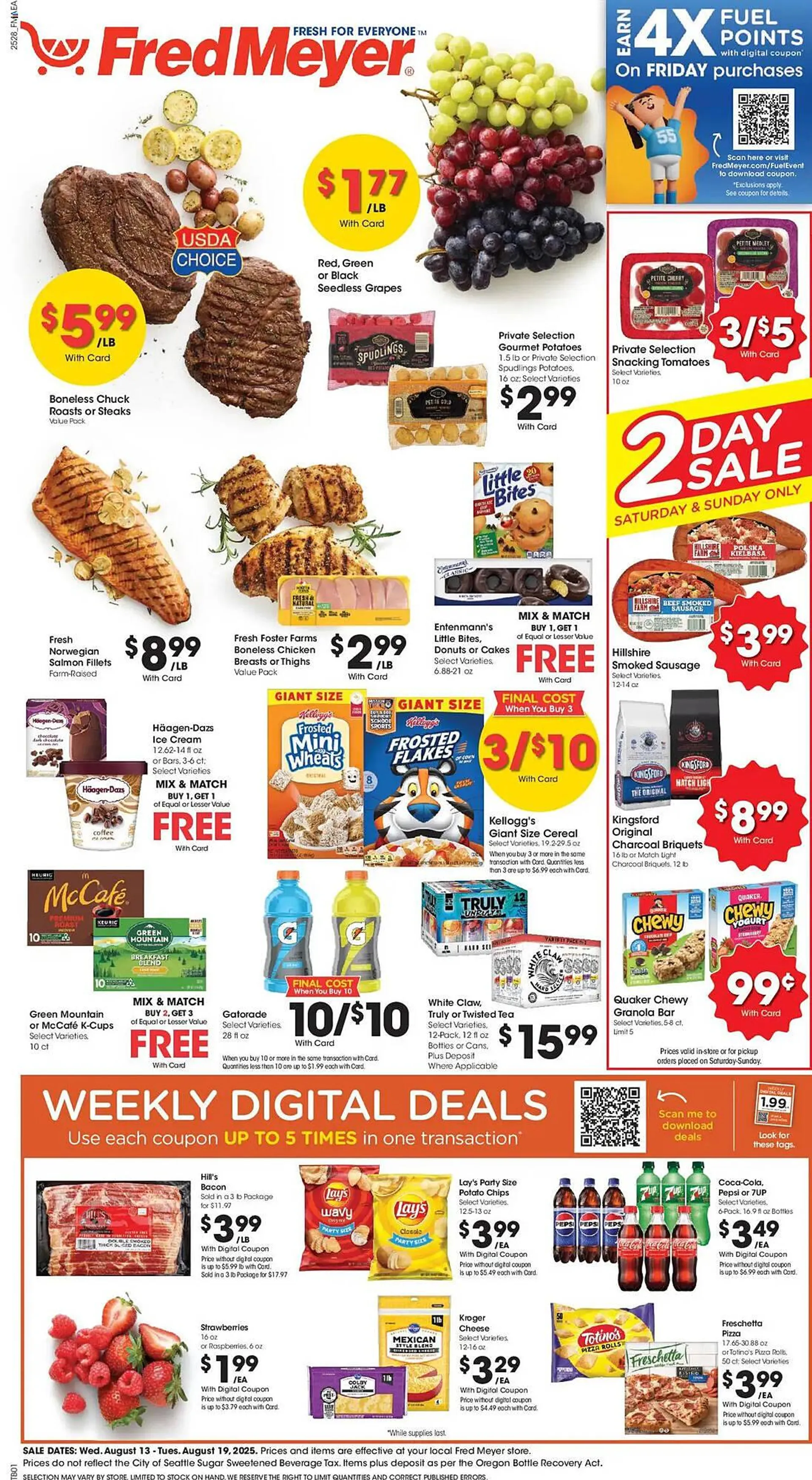 Weekly ad Fred Meyer Weekly Ad from August 13 to August 20 2025 - Page 1