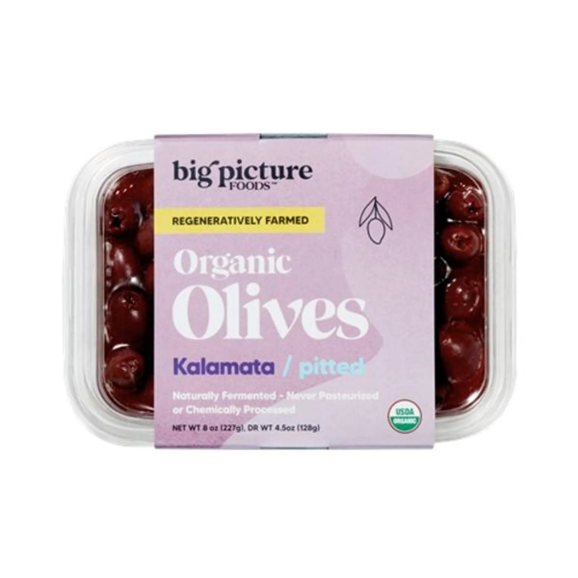 Big Picture Foods Organic Kalamata Pitted Olives