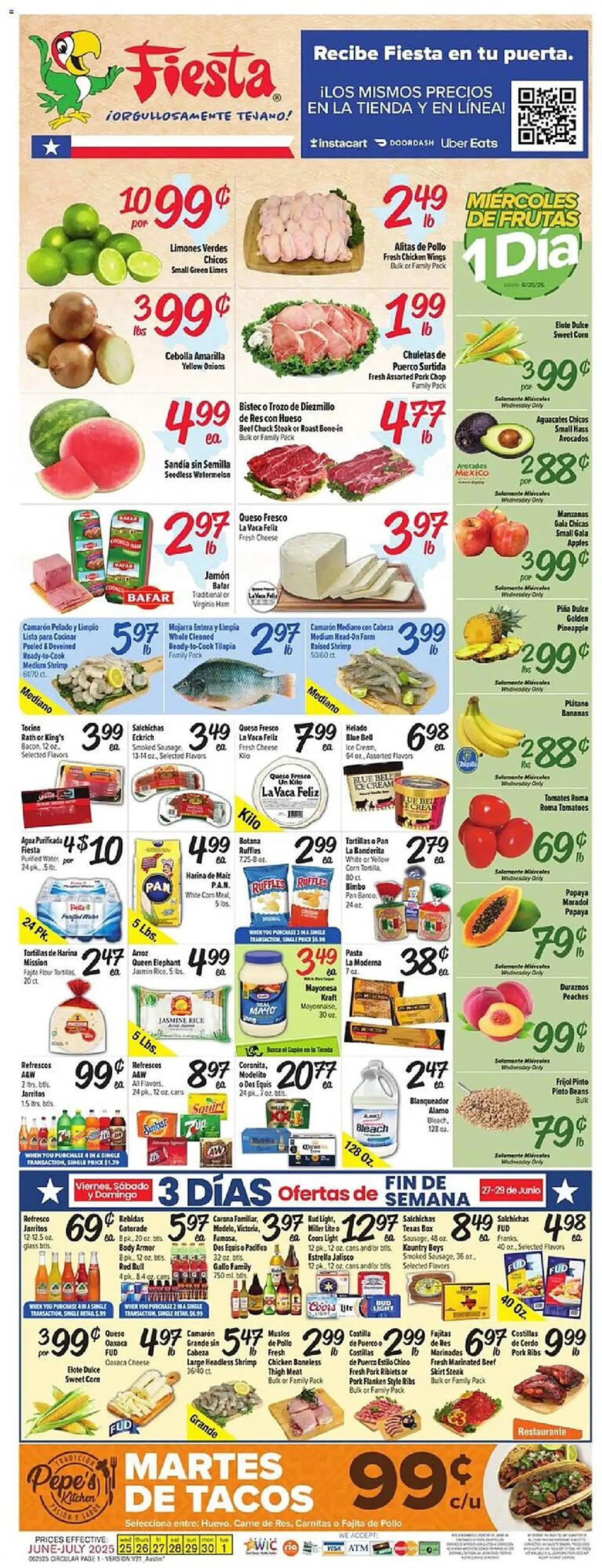 Weekly ad Fiesta Mart Weekly Ad from June 25 to July 1 2025 - Page 1