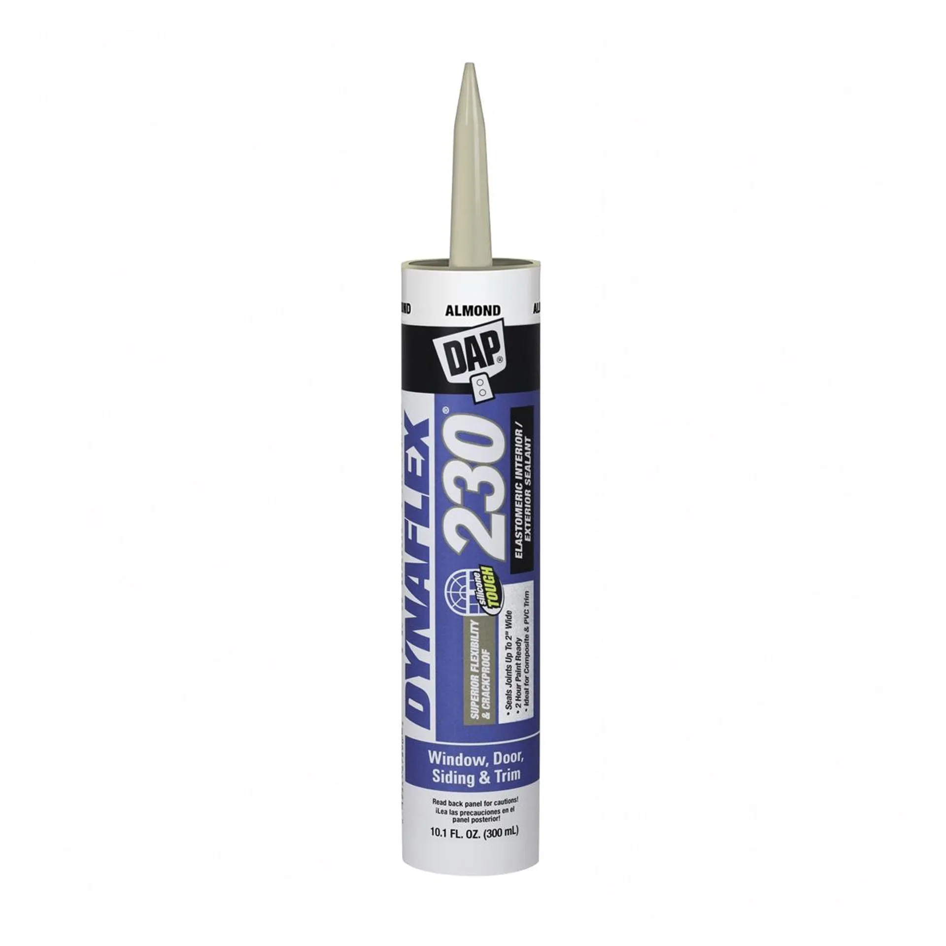 DYNAFLEX 230 Series 18306 Silicone Sealant, Almond, 1 day Curing, 40 to 100 deg F, 10.1 oz Cartridge