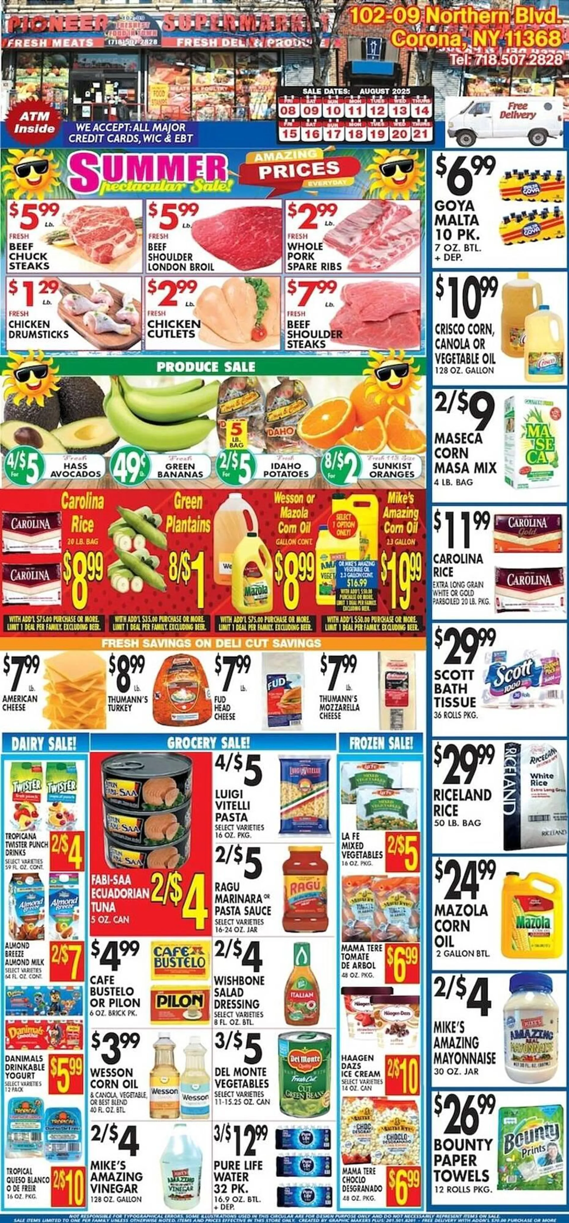 Weekly ad Pioneer Supermarkets Weekly Ad from August 10 to August 21 2025 - Page 1