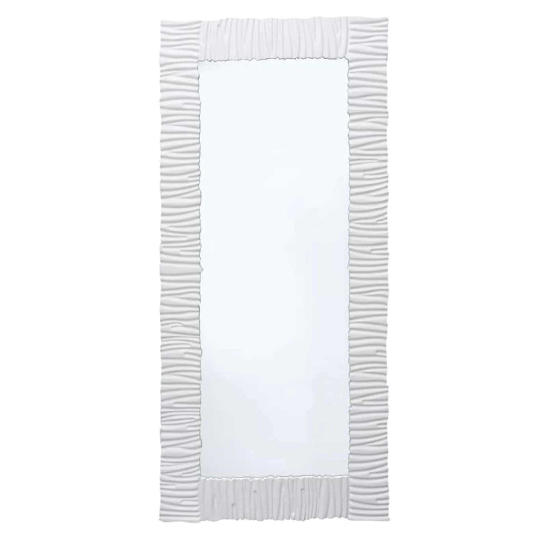 White Leaner Leaner Mirror, 28x61