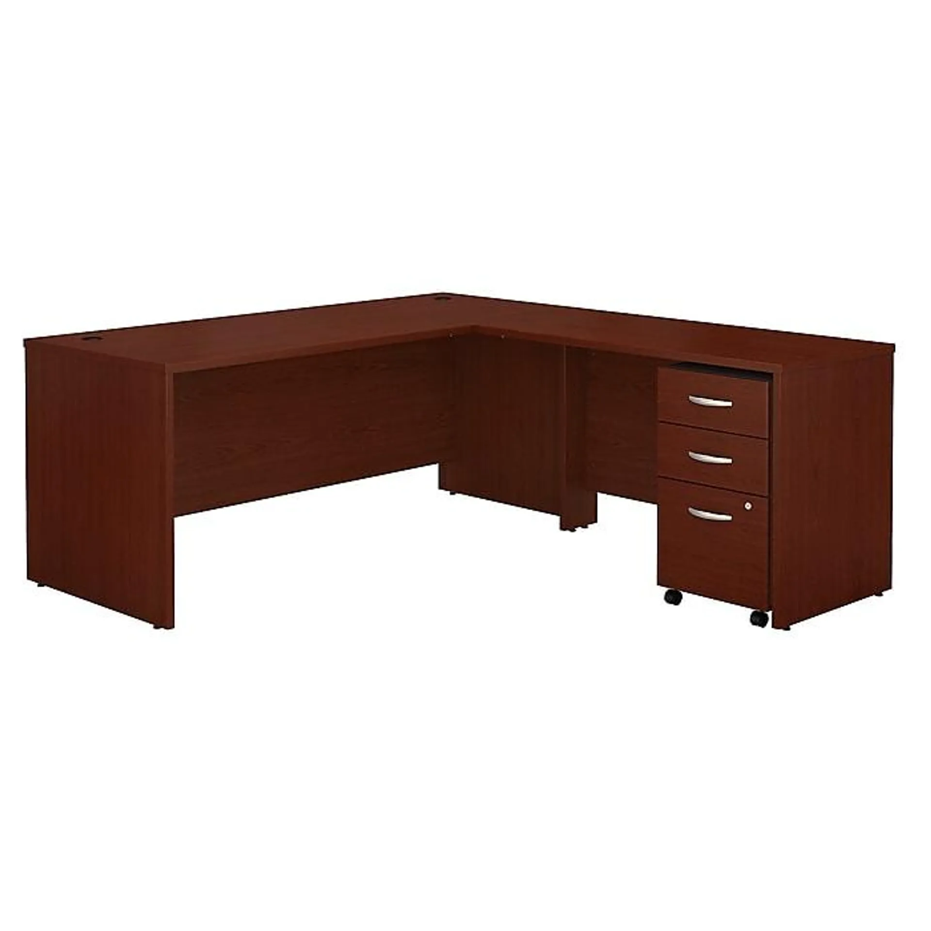 Bush Business Furniture Westfield 72W L Shaped Desk with 48W Return and Mobile File Cabinet,