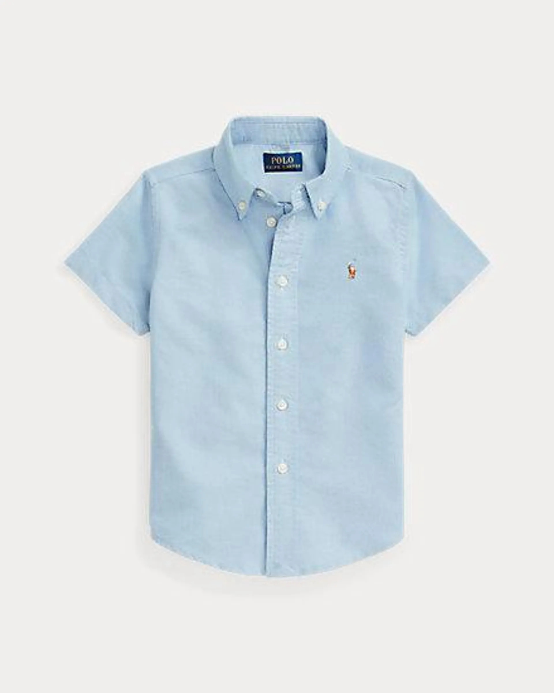 Cotton Oxford Short-Sleeve Shirt