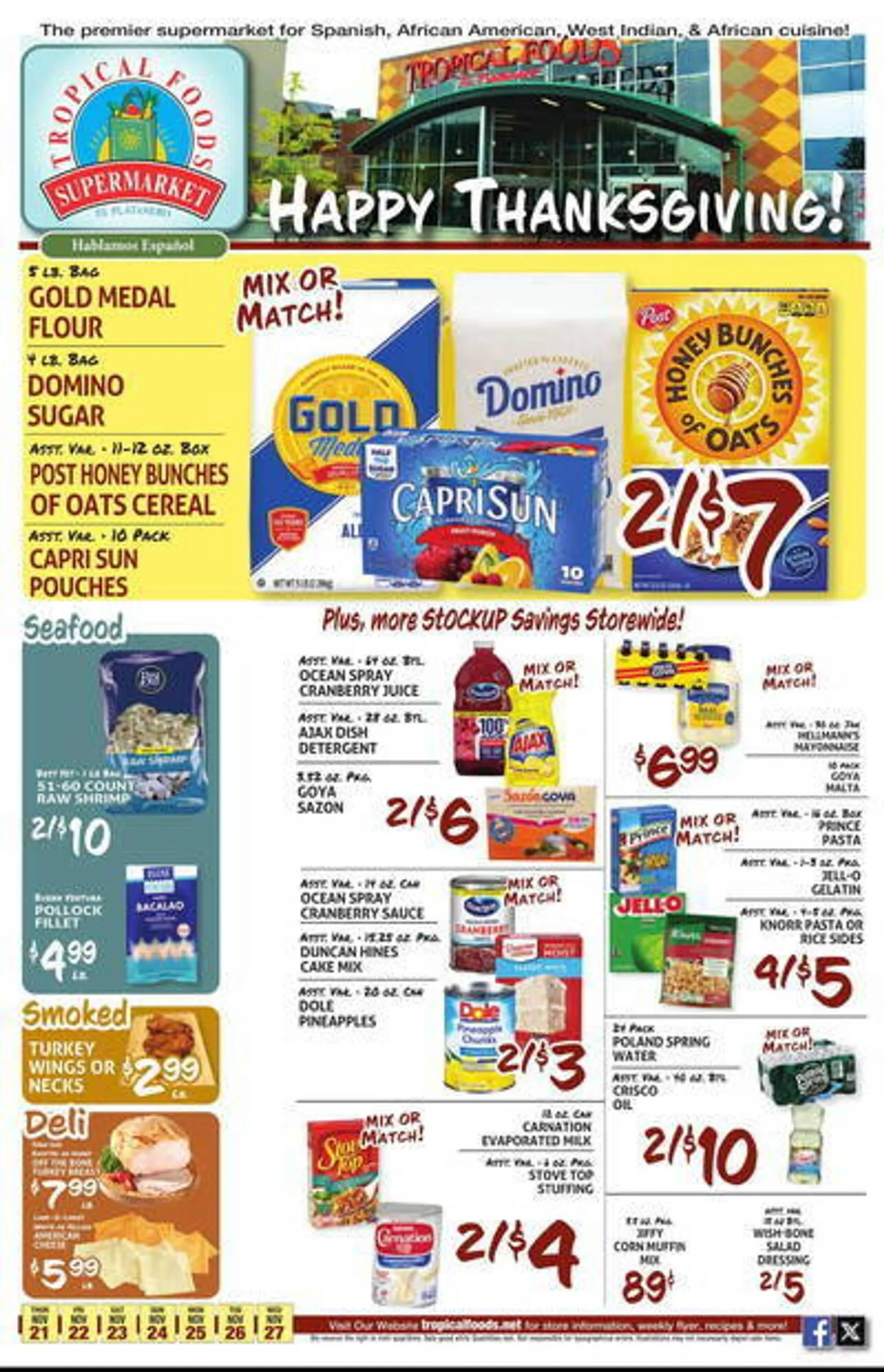 Tropical Foods Supermarket Weekly Ad - 1