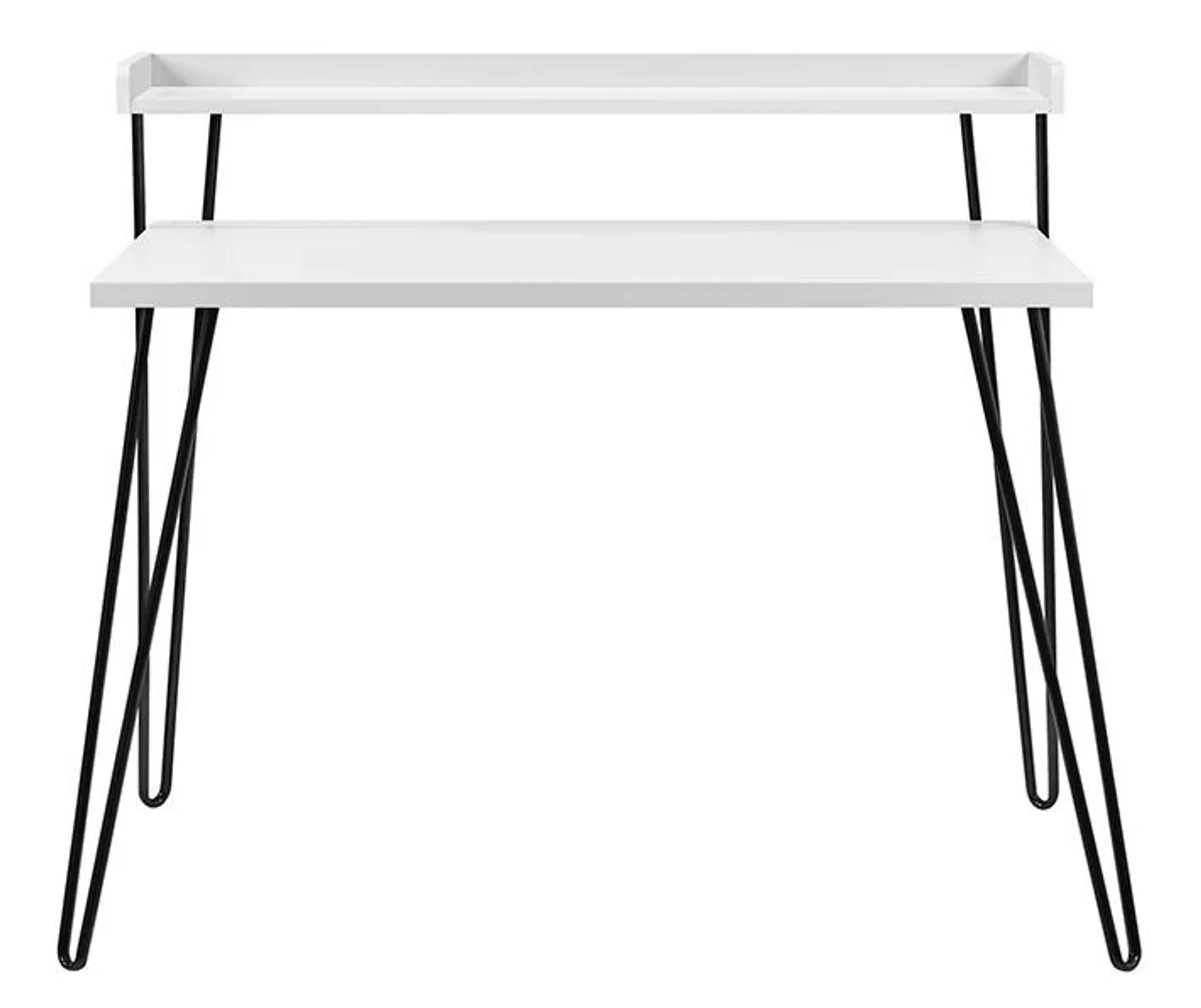 Haven White Retro Desk with Riser