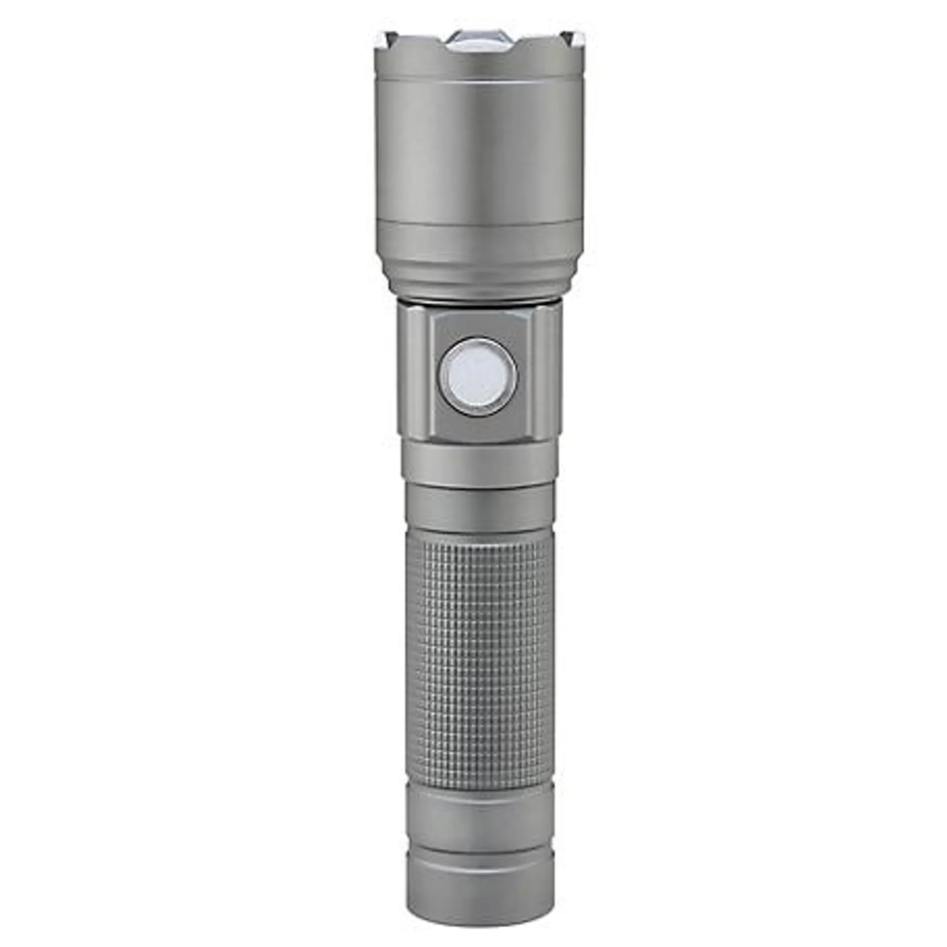 New! JobSmart 600-Lumen Rechargeable Flashlight, Gray