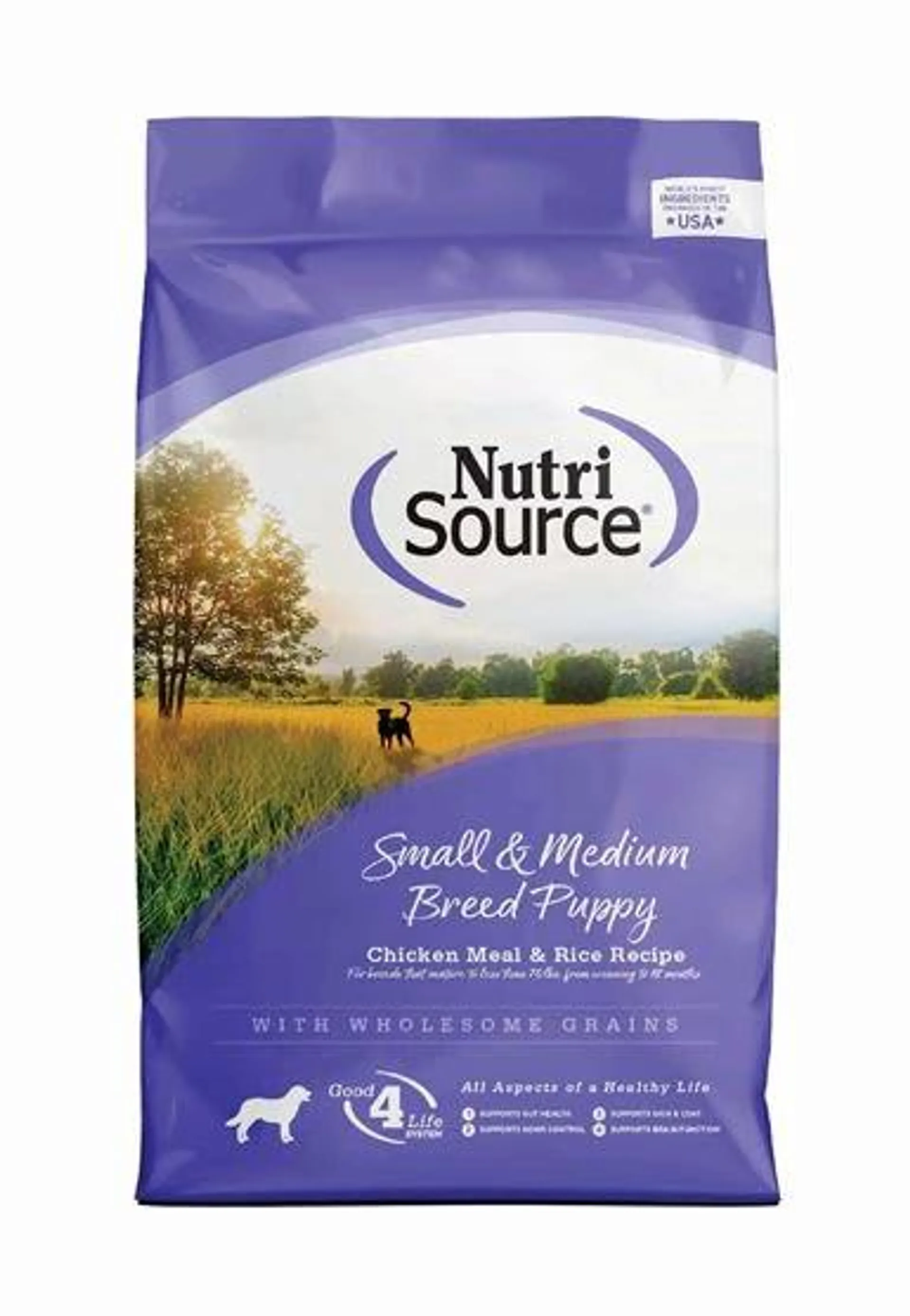 NutriSource Dog Food Puppy Chicken and Rice, Small and Medium Breed, 5 Pounds