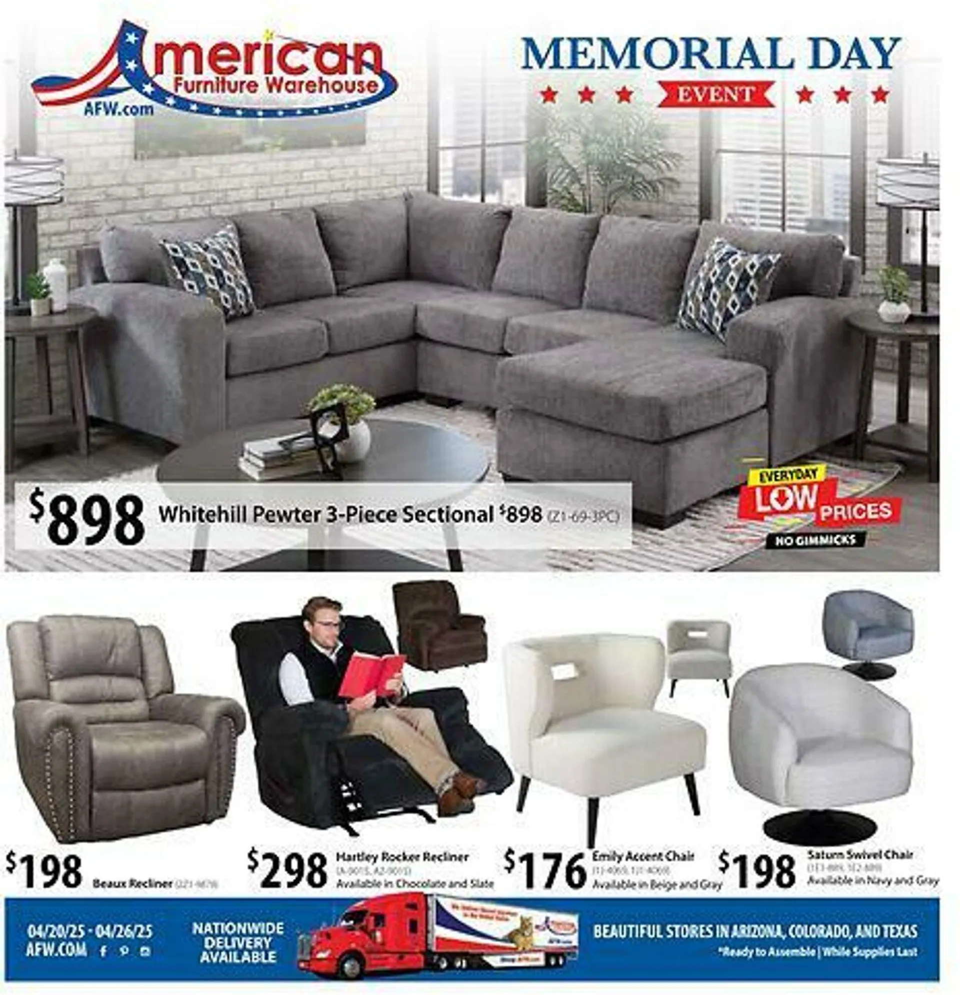 Weekly ad American Furniture Warehouse Current weekly ad from September 28 to October 12 2025 - Page 1