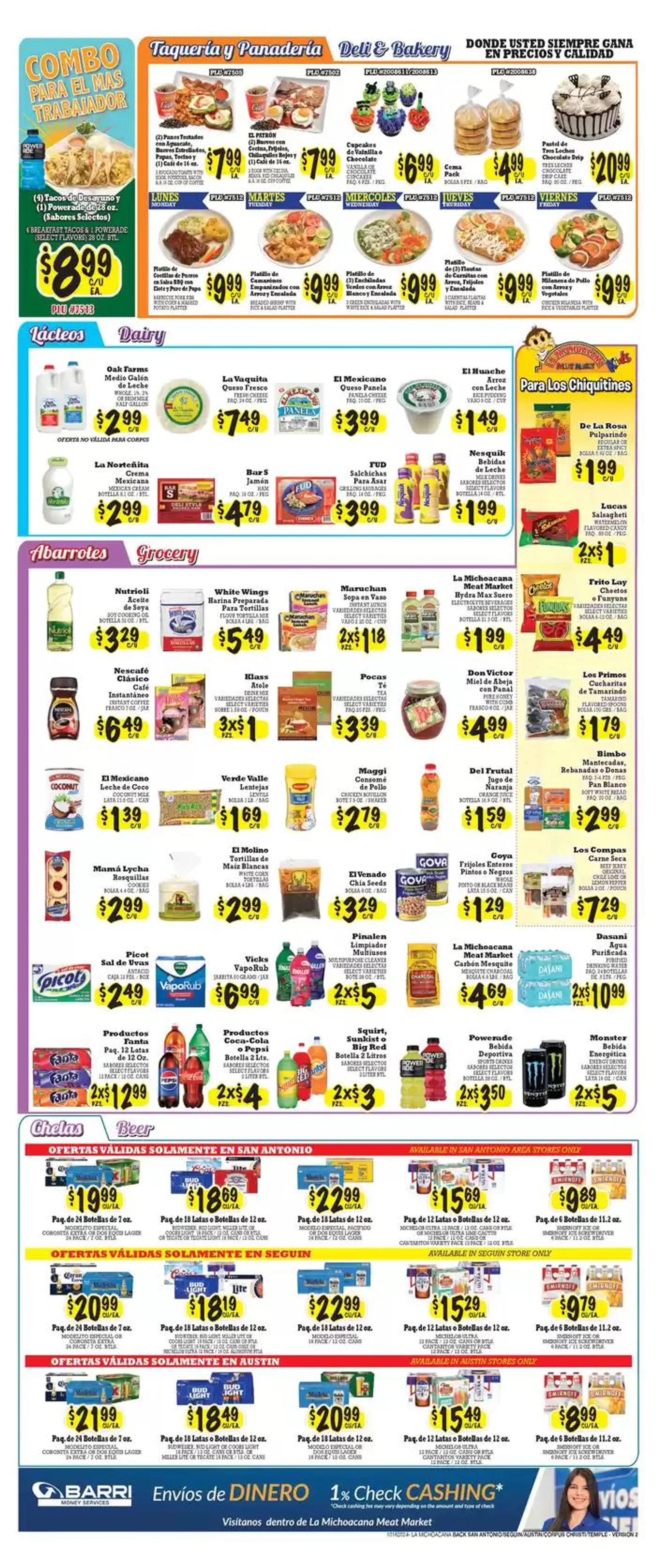 Weekly ad La Michoacana Weekly ad from October 16 to October 30 2024 - Page 2