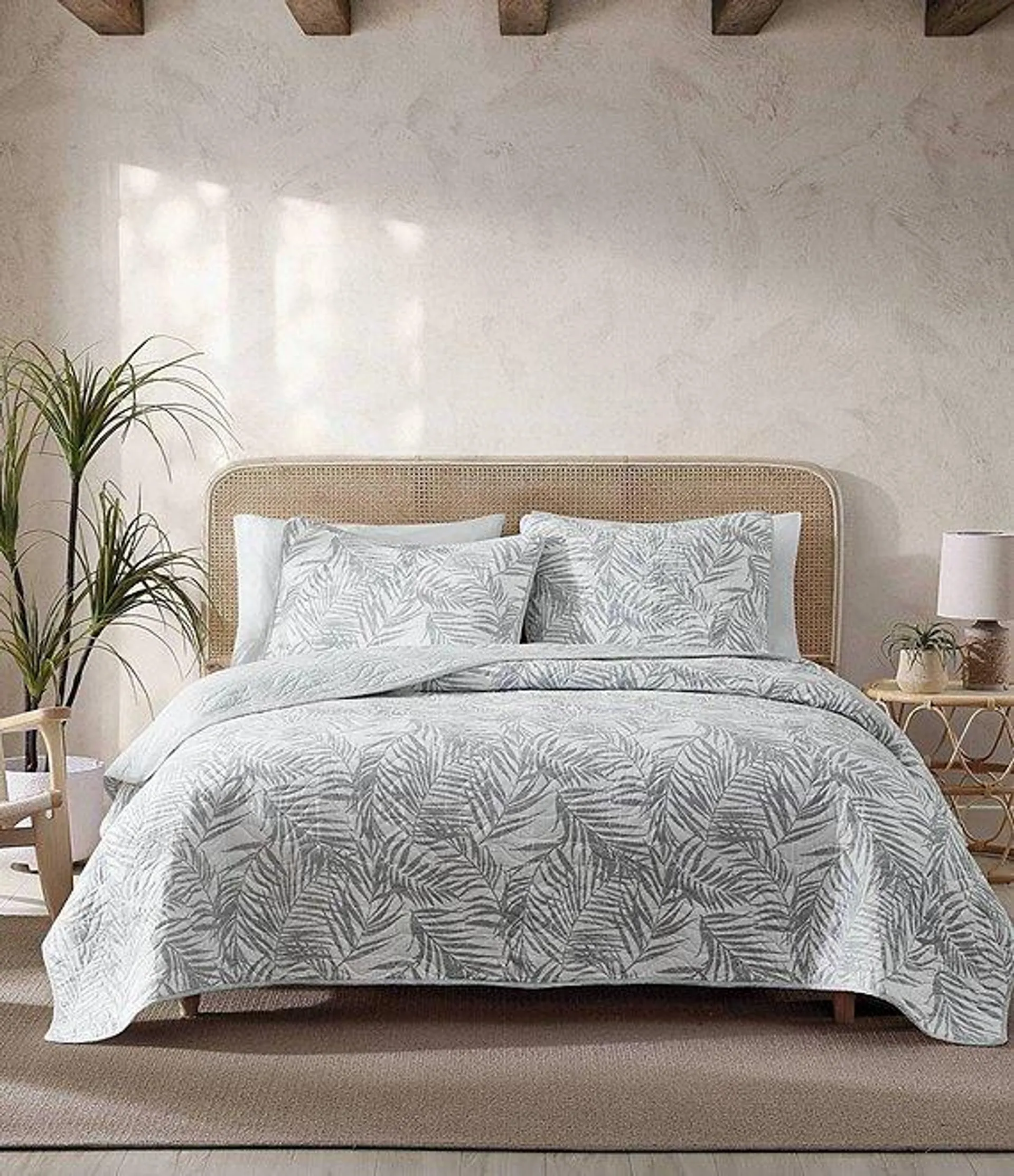 Printed Palmday Reversible Quilt Mini Set