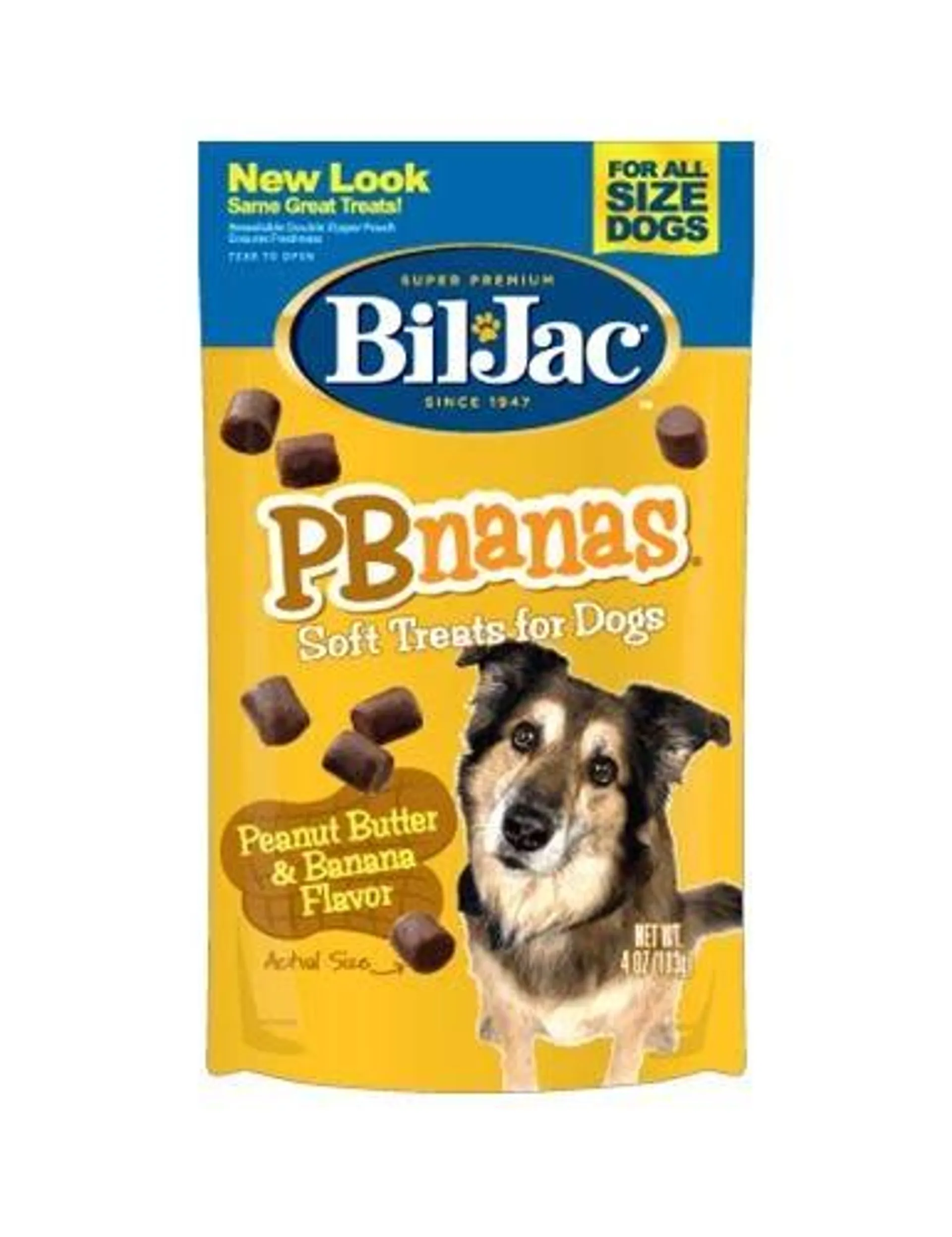 Bil Jac PB Nanas Dog Treats, 4 Ounces