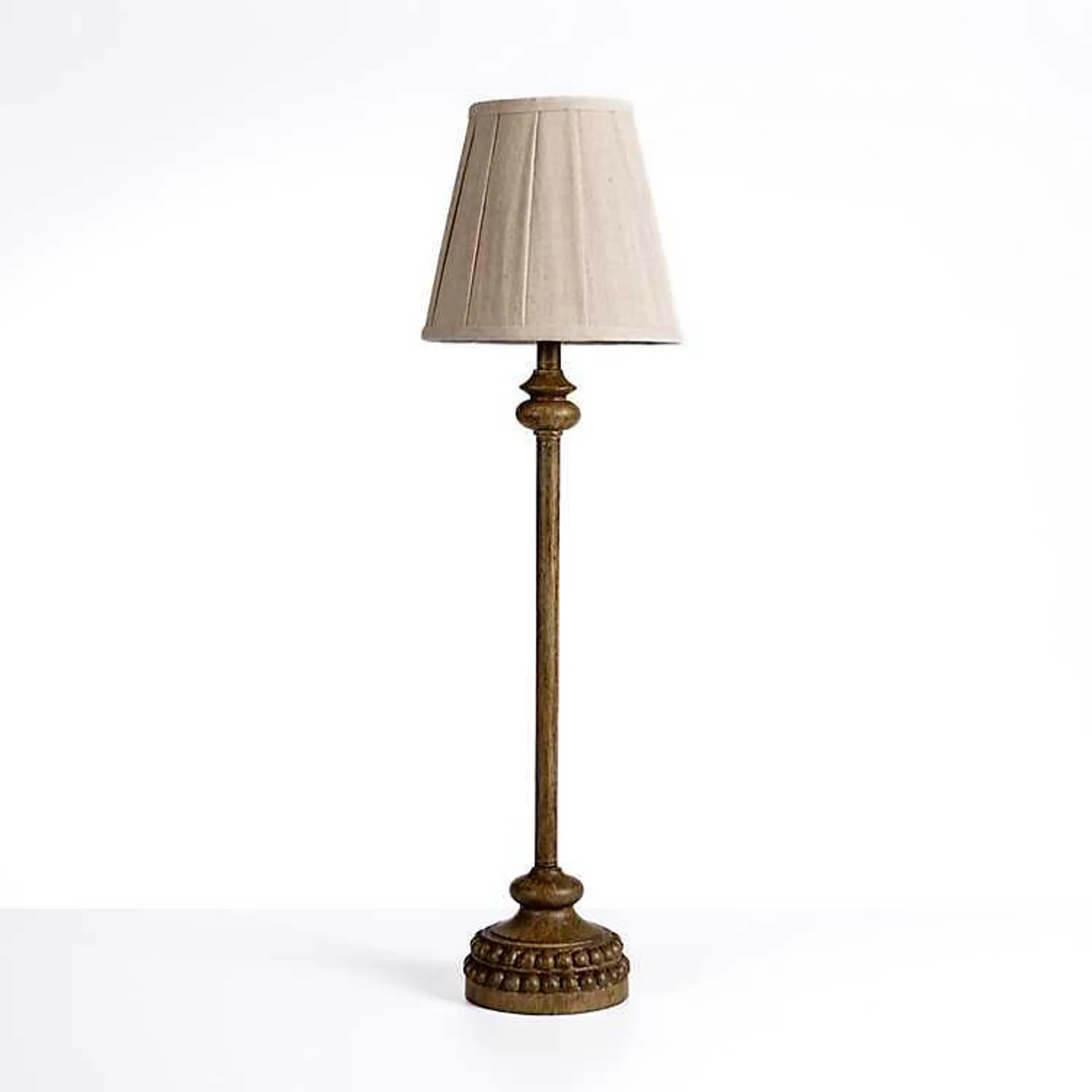 Natural Pleated Shade Buffet Lamp