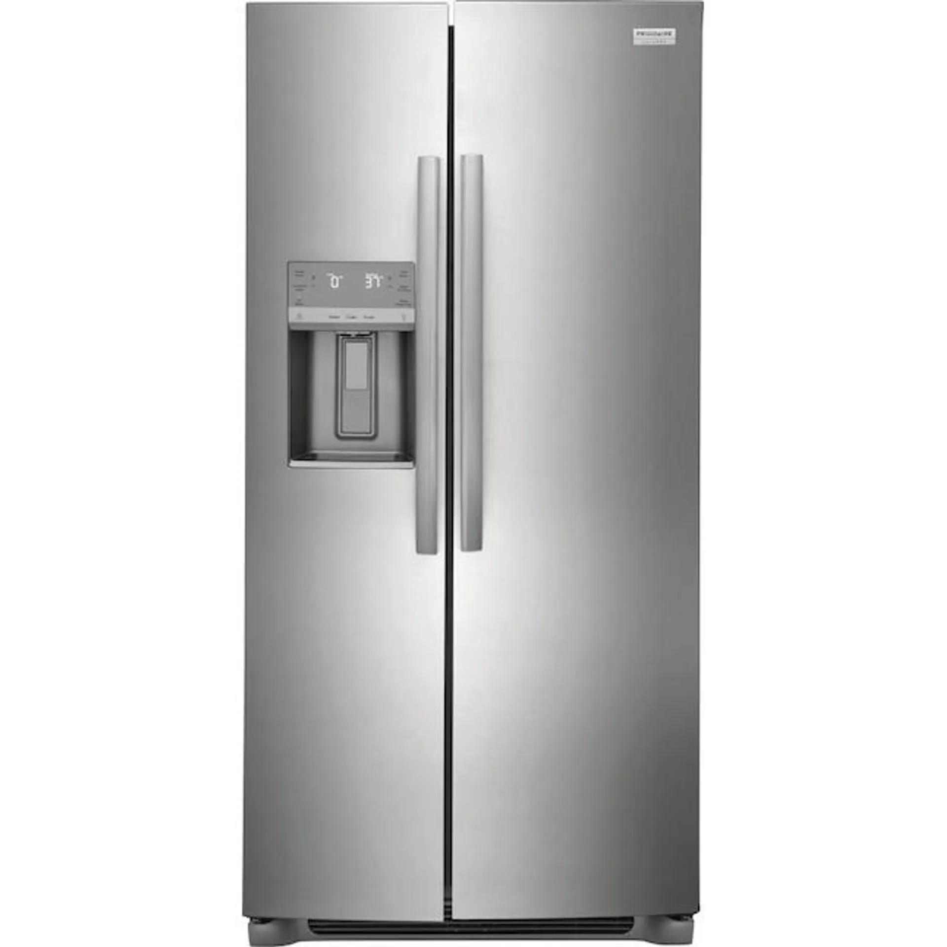 Frigidaire Gallery 22.3-cu ft Counter-depth Side-by-Side Refrigerator with Ice Maker, Water and Ice Dispenser (Fingerprint Resistant Stainless Steel) ENERGY STAR