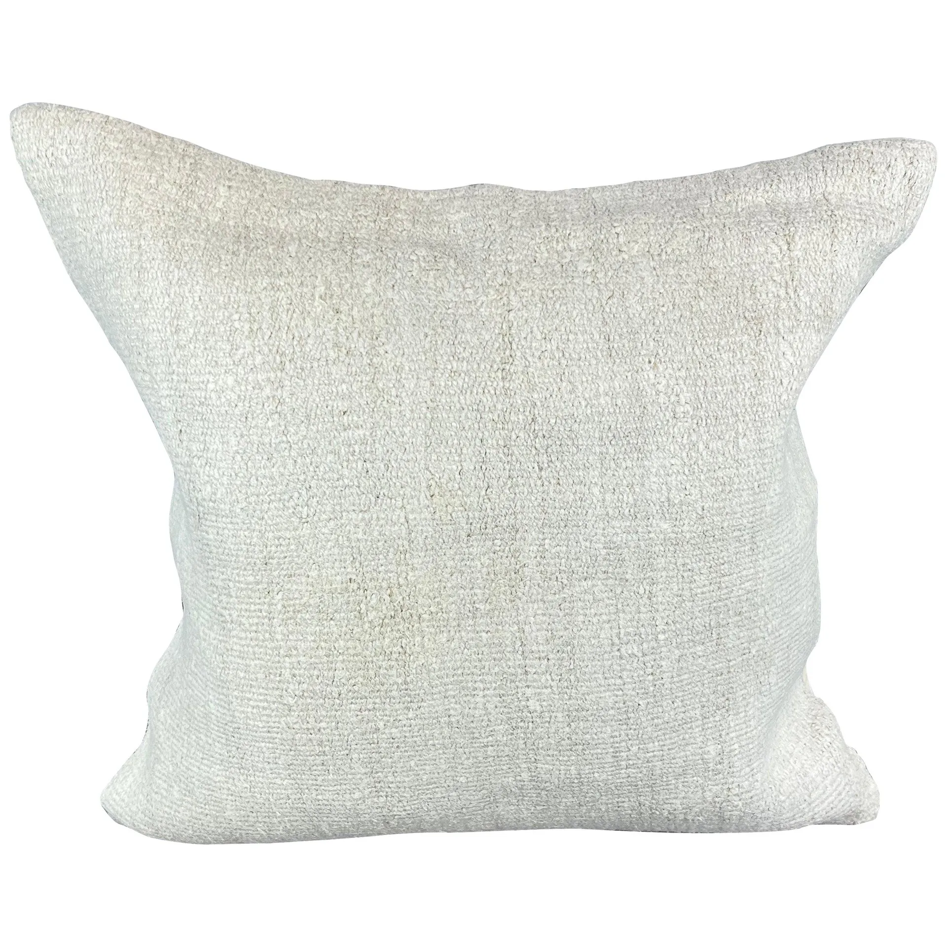 20 x 20 Hemp Turkish Cushion Natural Grayish White Pillow Cushion Cover #6505