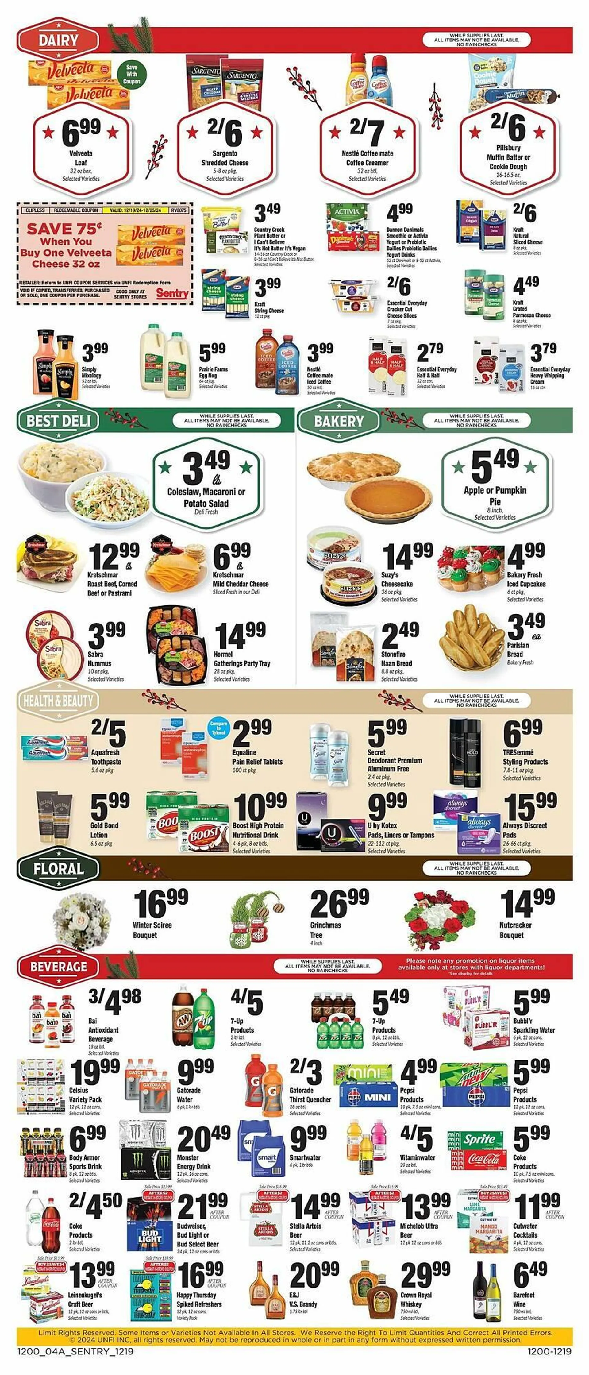 Weekly ad Sentry Weekly Ad from December 19 to December 25 2024 - Page 4