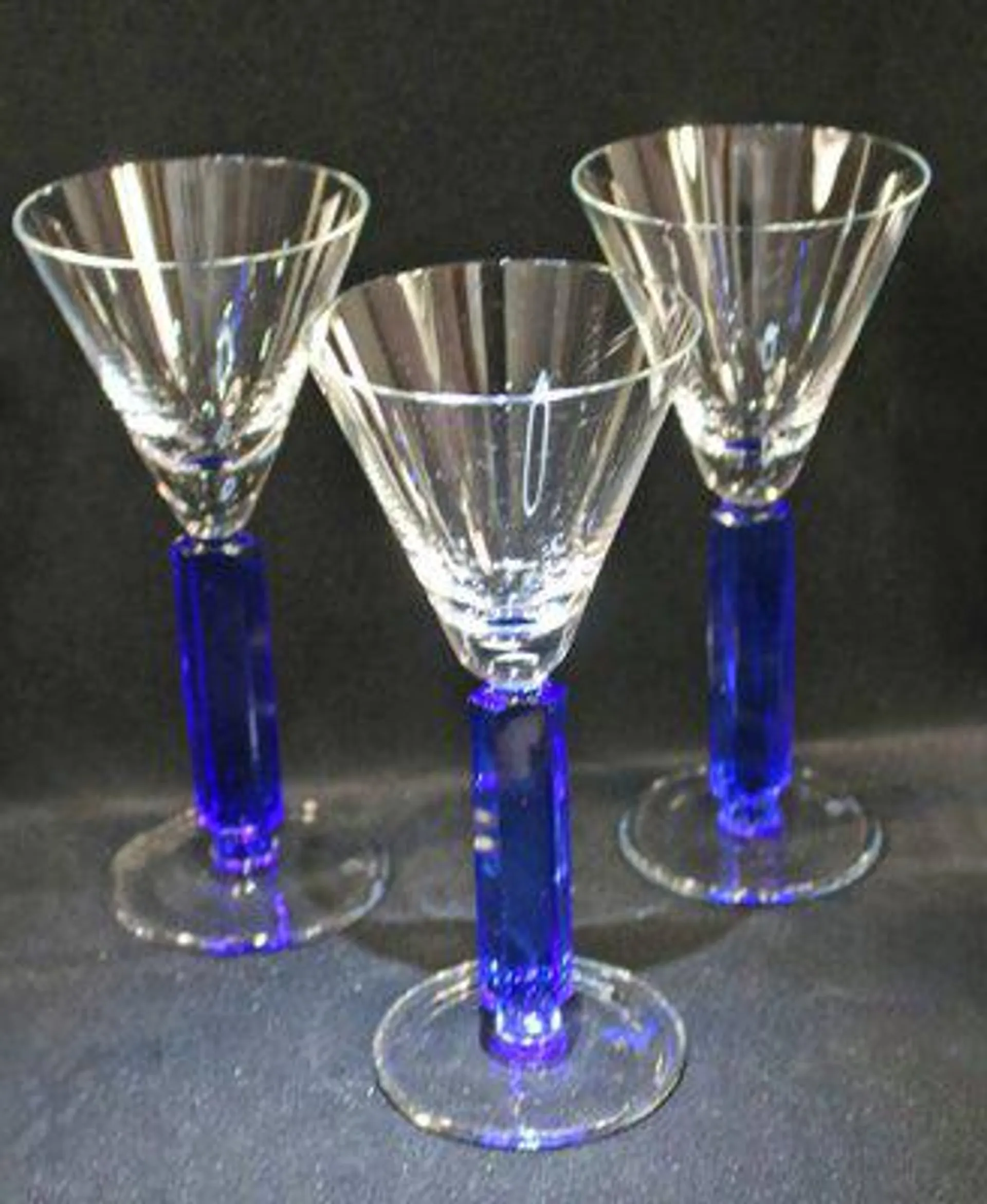 Art Deco Style Wine Glasses, 1962, Set of 6
