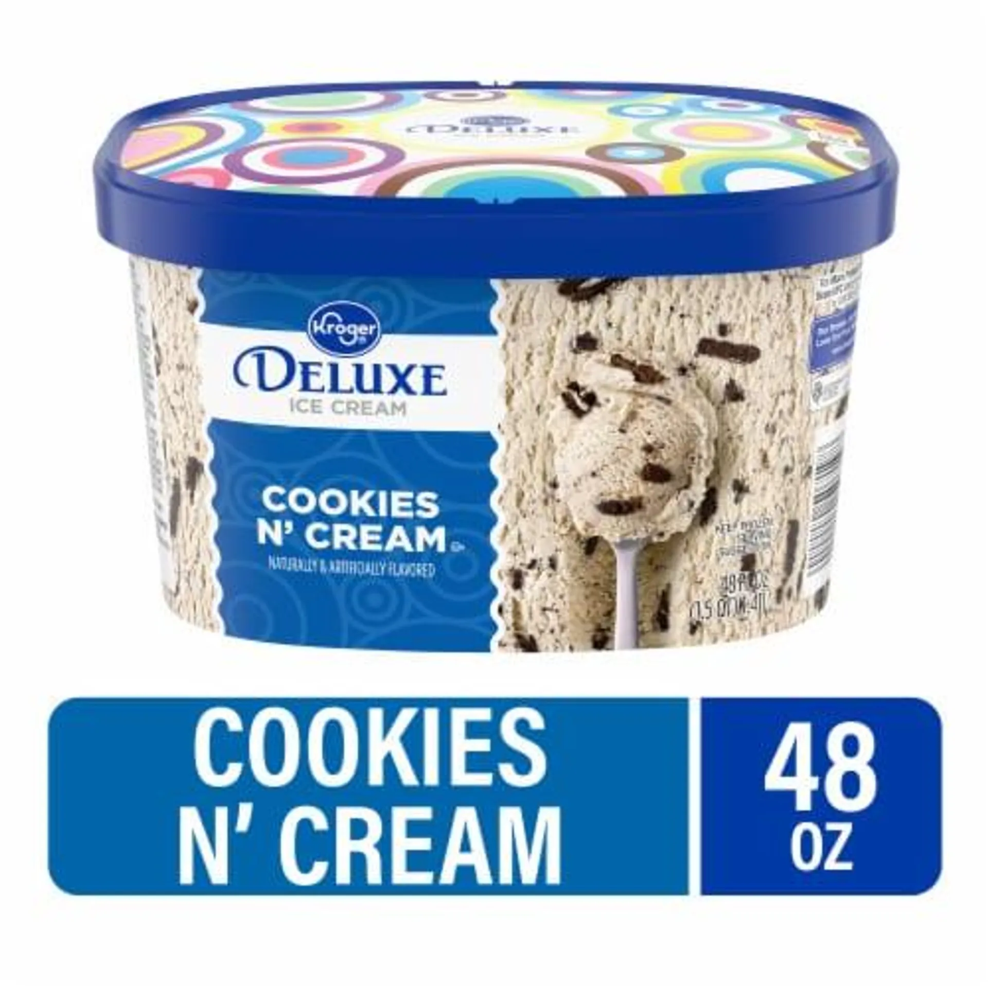 Kroger® Deluxe Cookies and Cream Ice Cream Tub