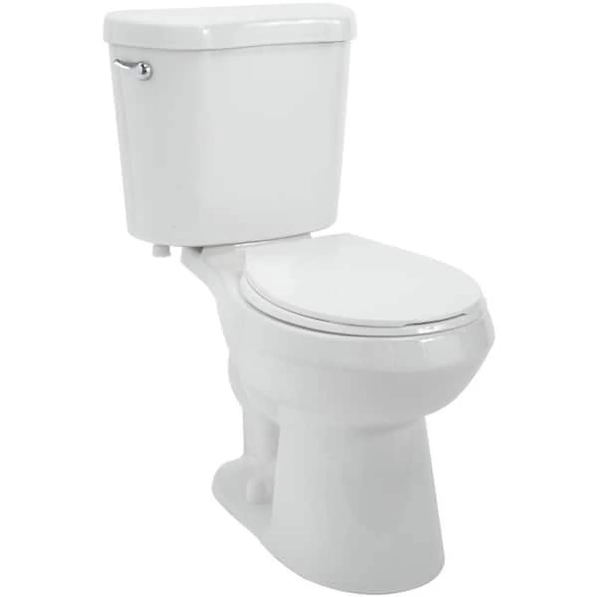2-Piece 1.28 GPF High Efficiency Single Flush Round Toilet in White
