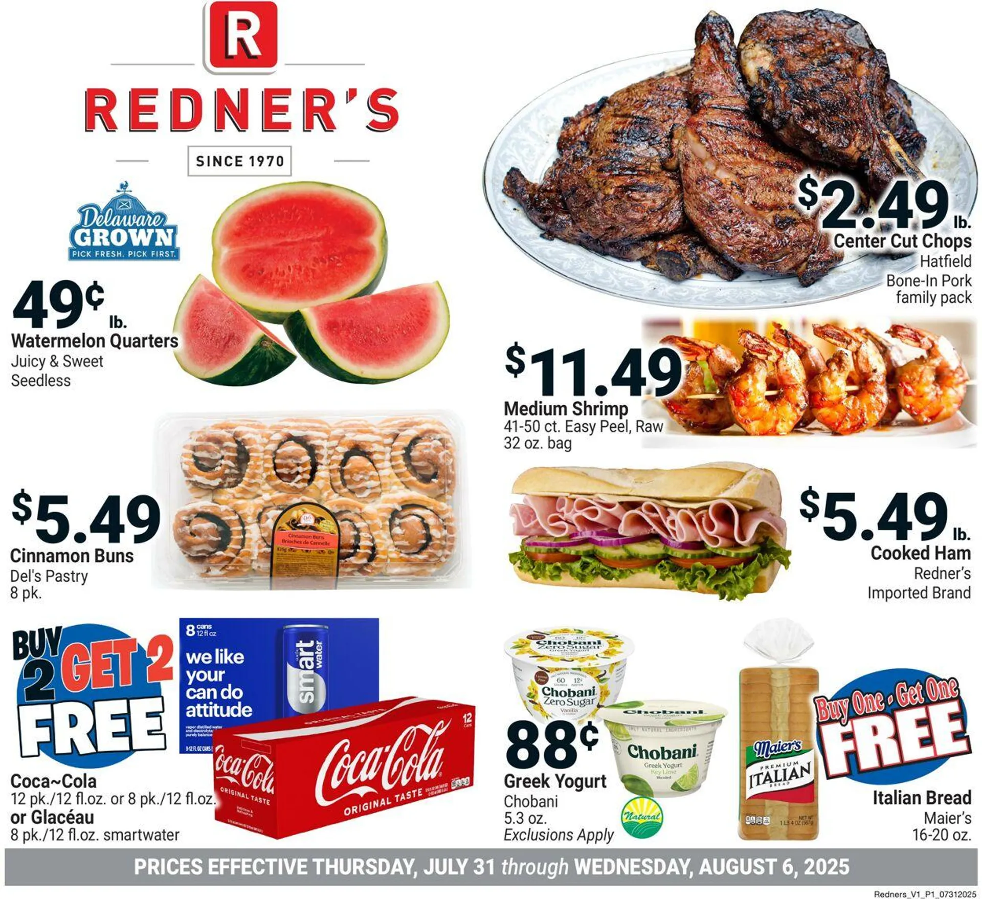 Weekly ad Redner’s Warehouse Market Current weekly ad from July 31 to August 6 2025 - Page 1