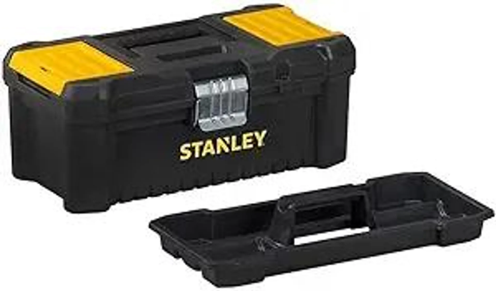 Stanley STST1-75515 Toolbox "Essential" with metal latches, Black/Yellow