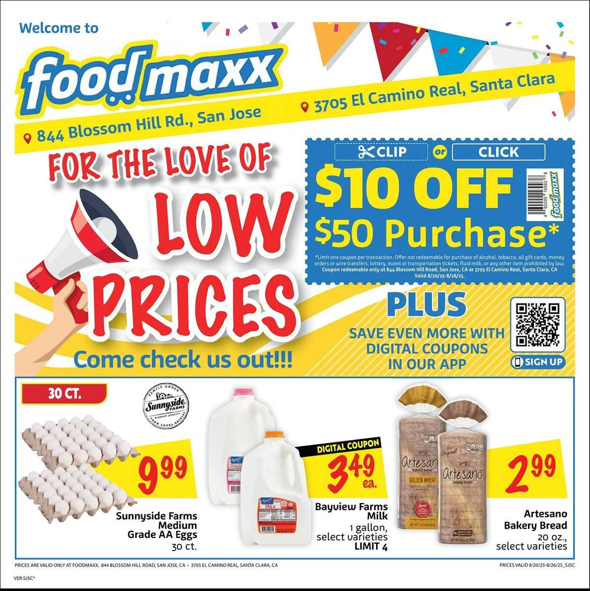 Weekly ad Foodmaxx Weekly Ad from August 20 to August 26 2025 - Page 1