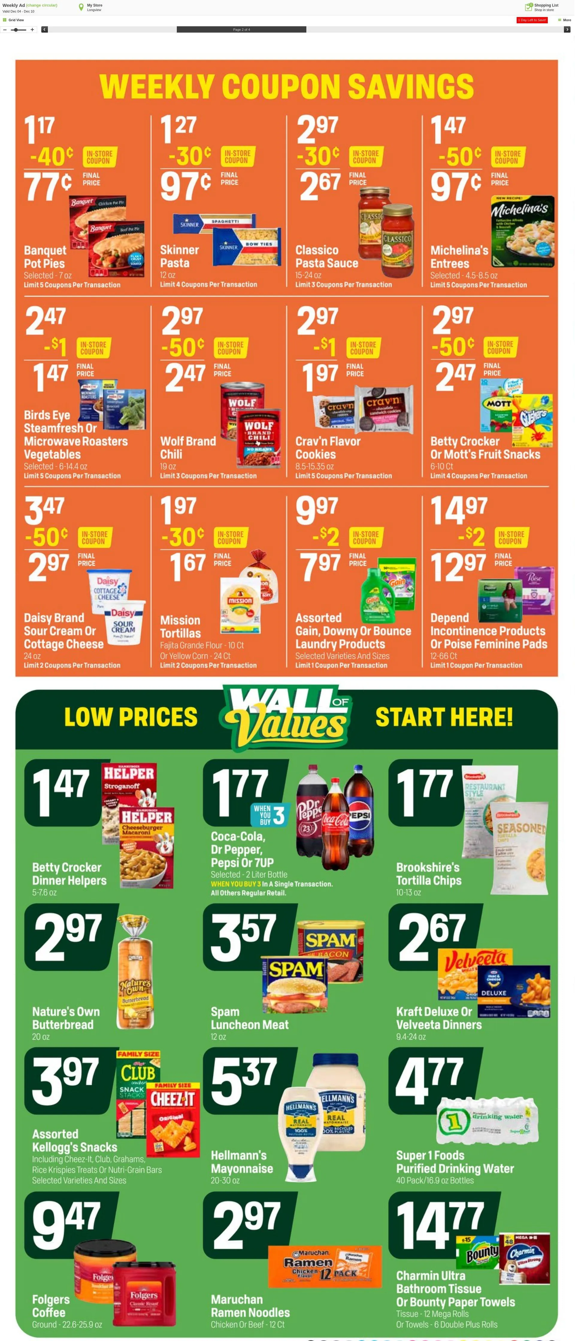 Weekly ad Super1Foods from December 11 to December 17 2024 - Page 2