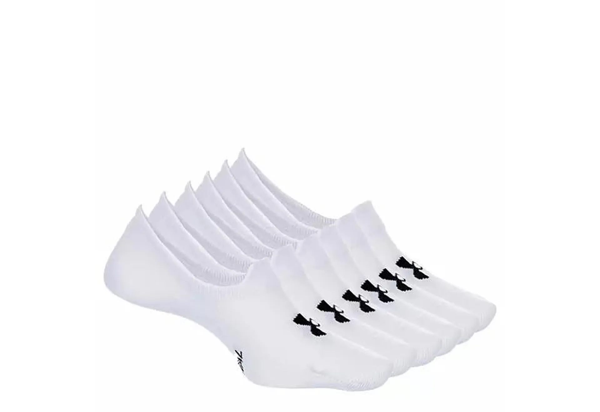Under Armour Womens Eseential Ultra Low Tab Liner Socks 6 Pairs - White
