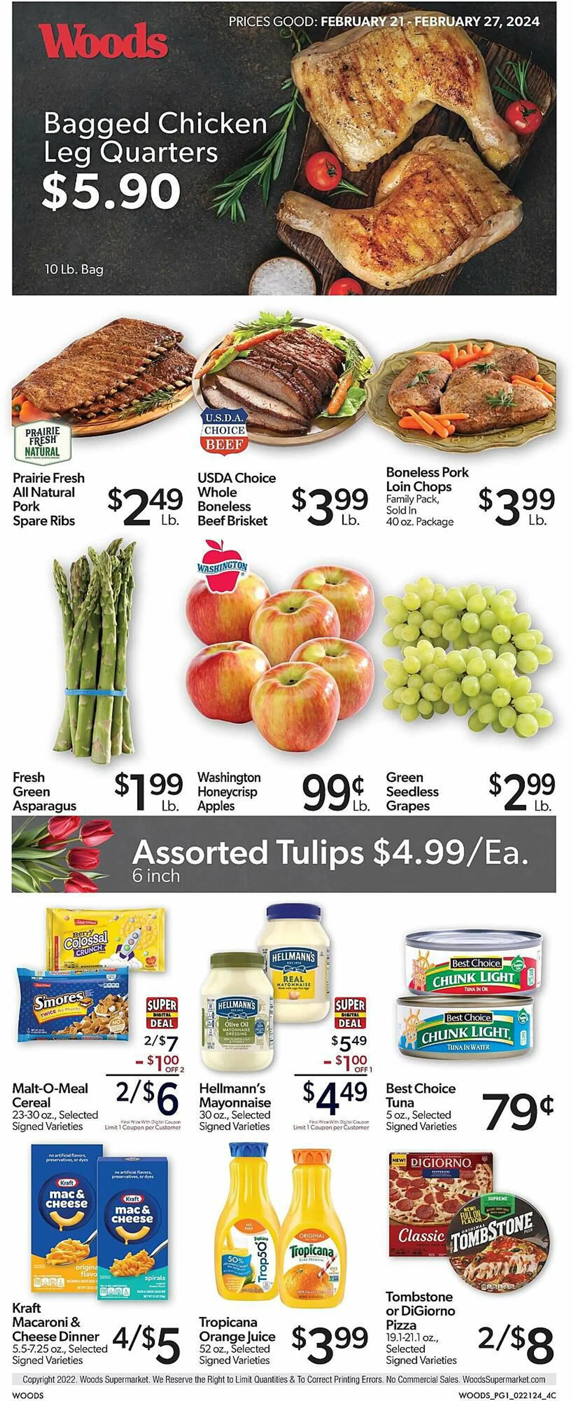 Weekly ad Woods Supermarket Weekly Ad from February 21 to February 27 2024 - Page 
