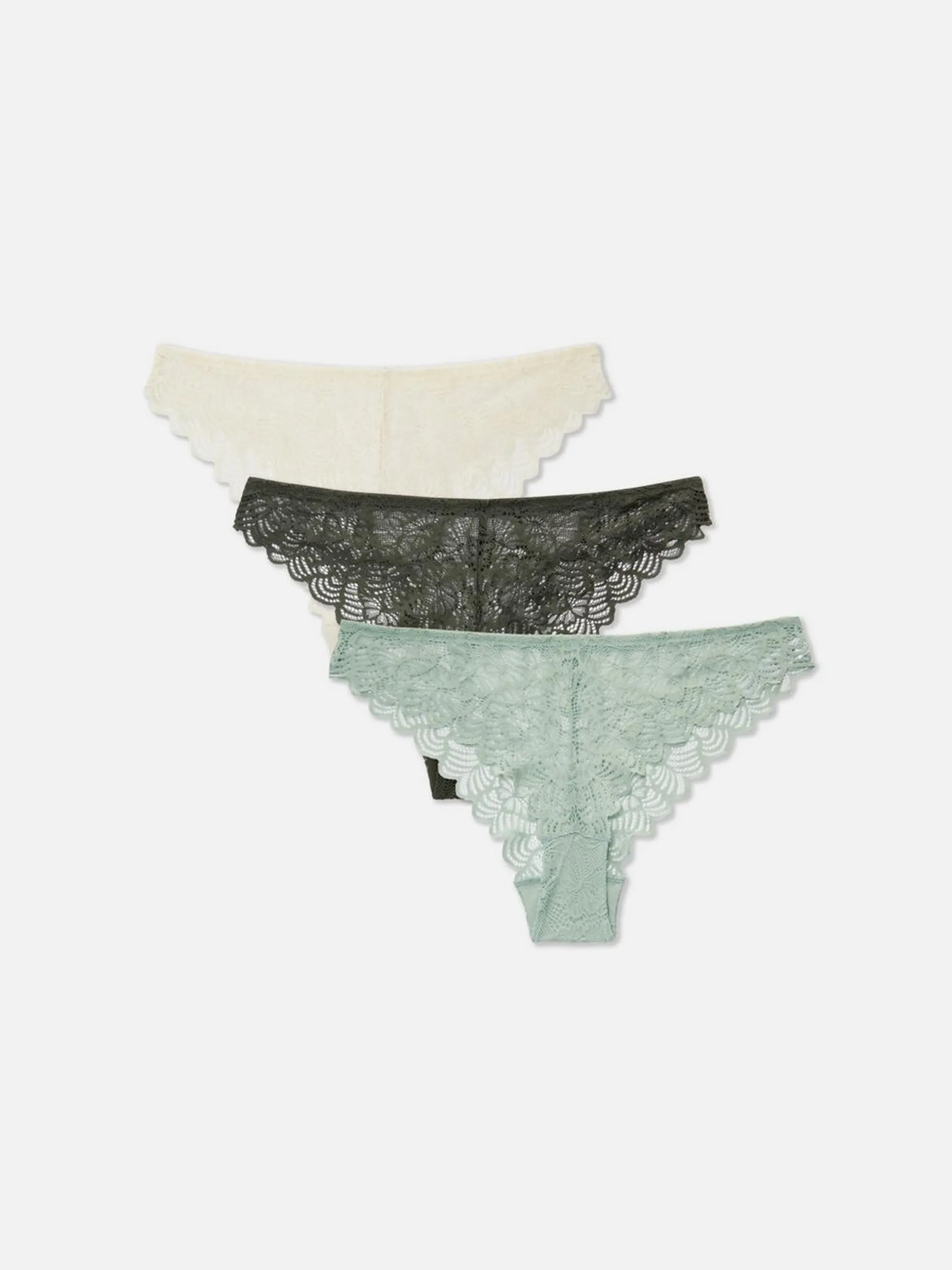 3-Pack Lace Brazilian Briefs