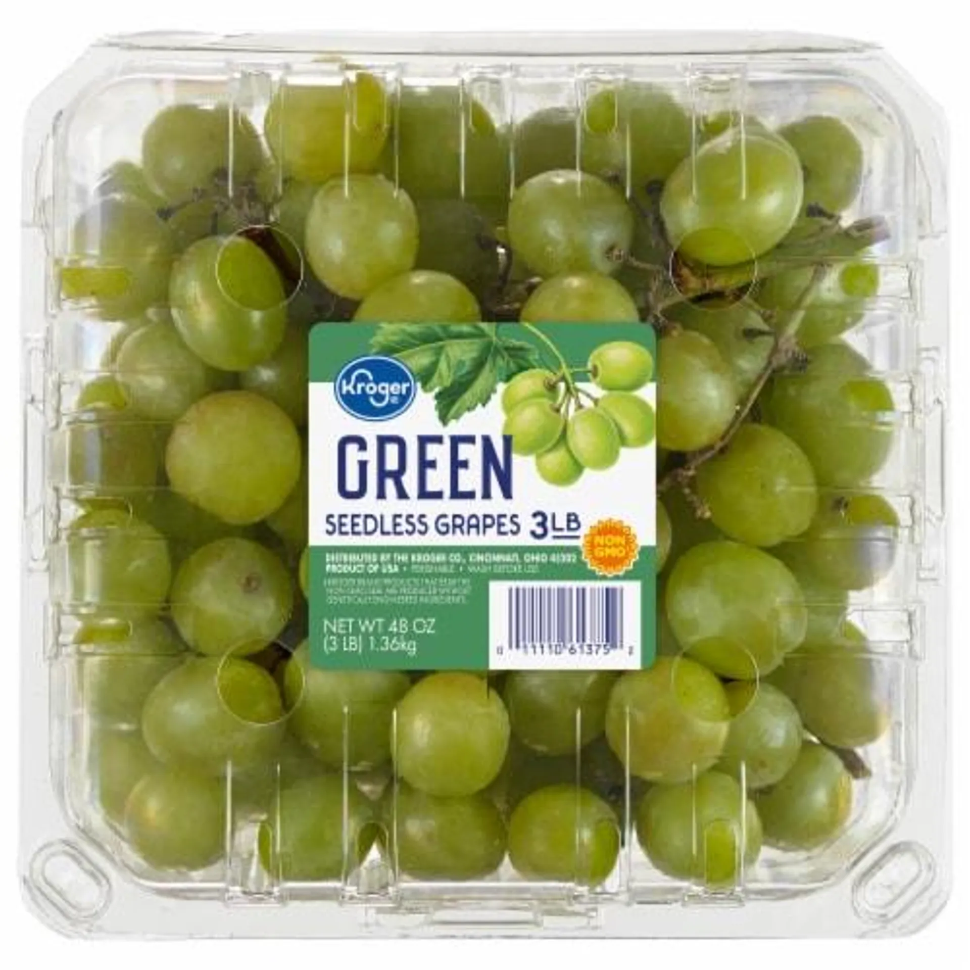 Clamshell Seedless Green Grapes