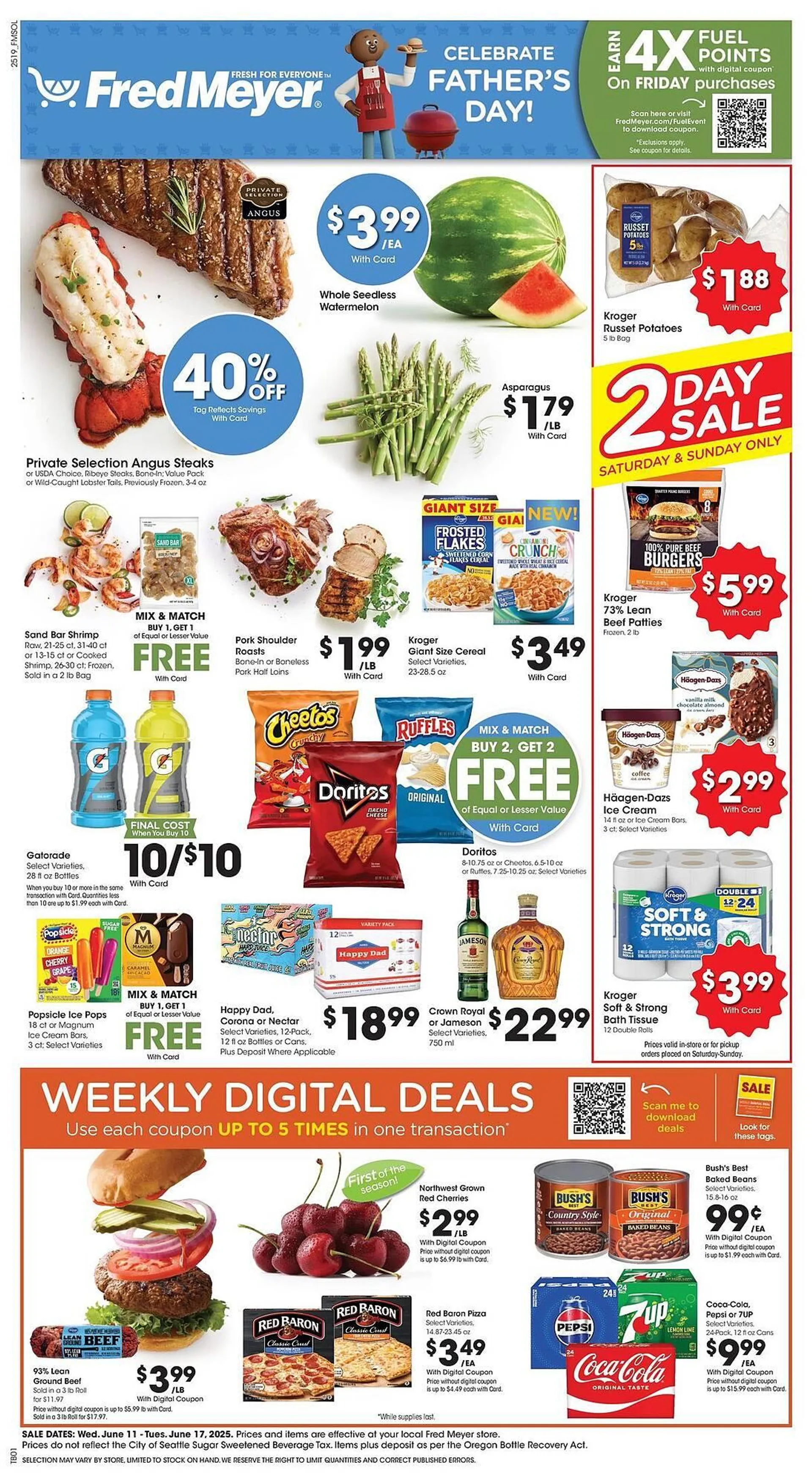 Weekly ad Fred Meyer Weekly Ad from June 11 to June 17 2025 - Page 1