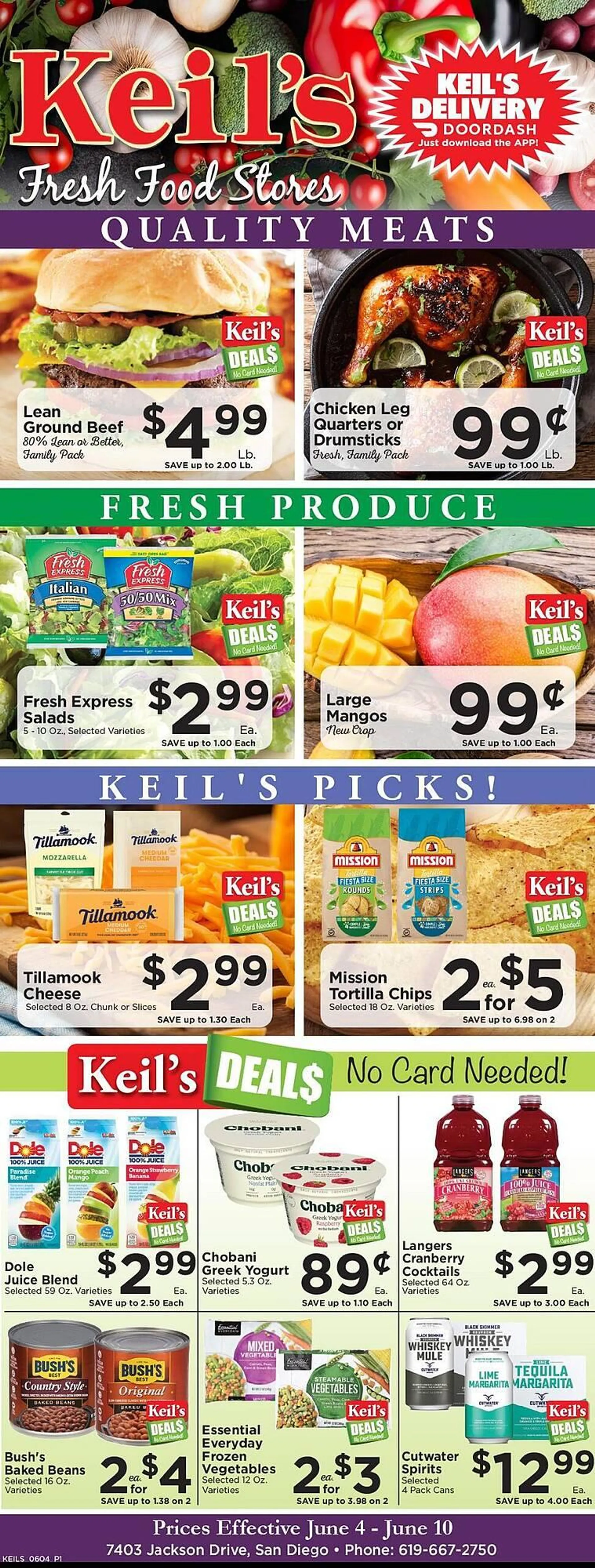Weekly ad Keil's Fresh Food Stores Weekly Ad from June 4 to June 10 2025 - Page 1