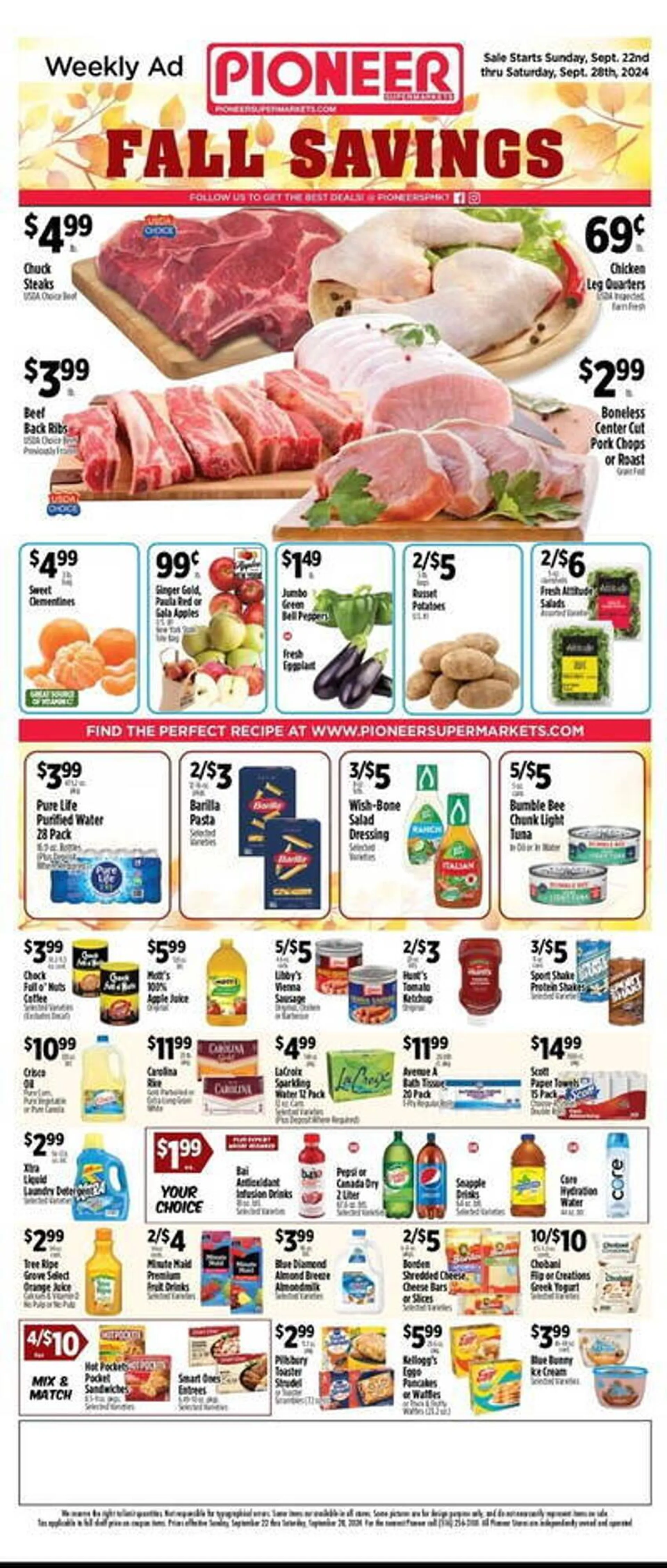 Pioneer Supermarkets Weekly Ad - 1