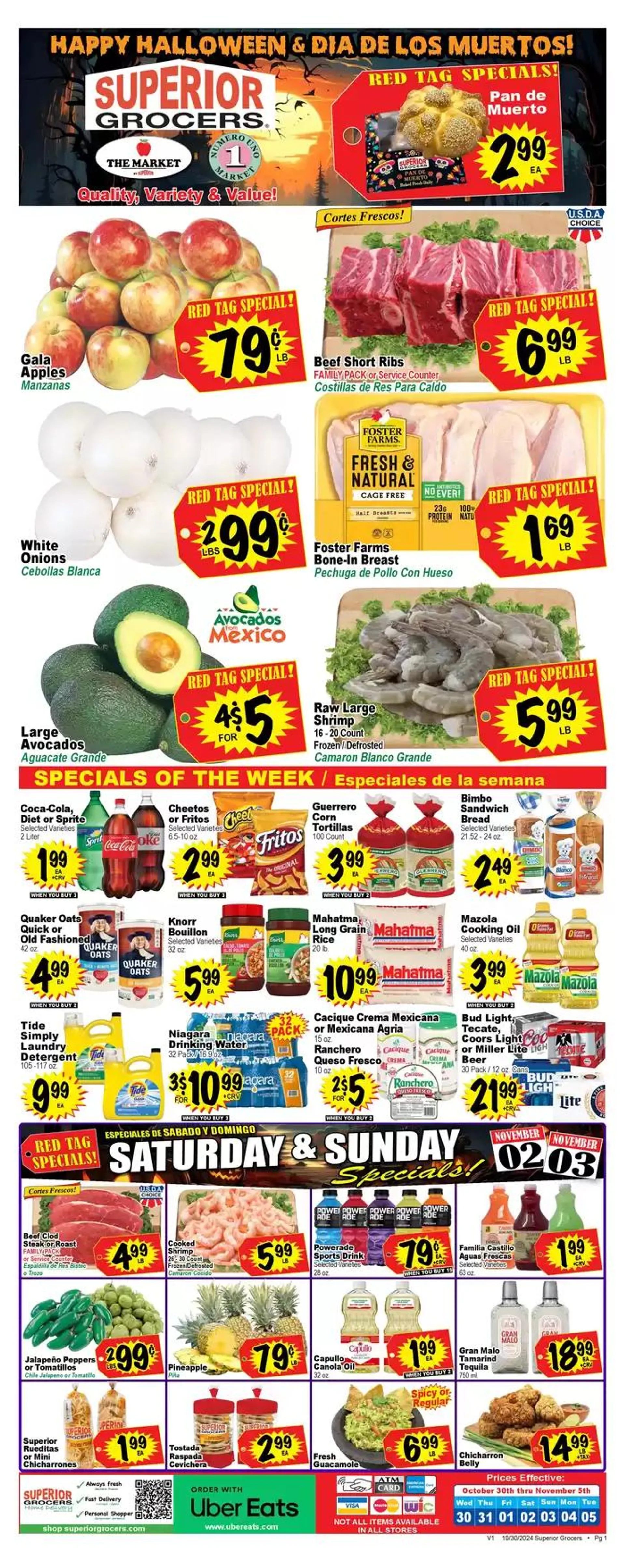 Weekly specials Superior Grocers - 1