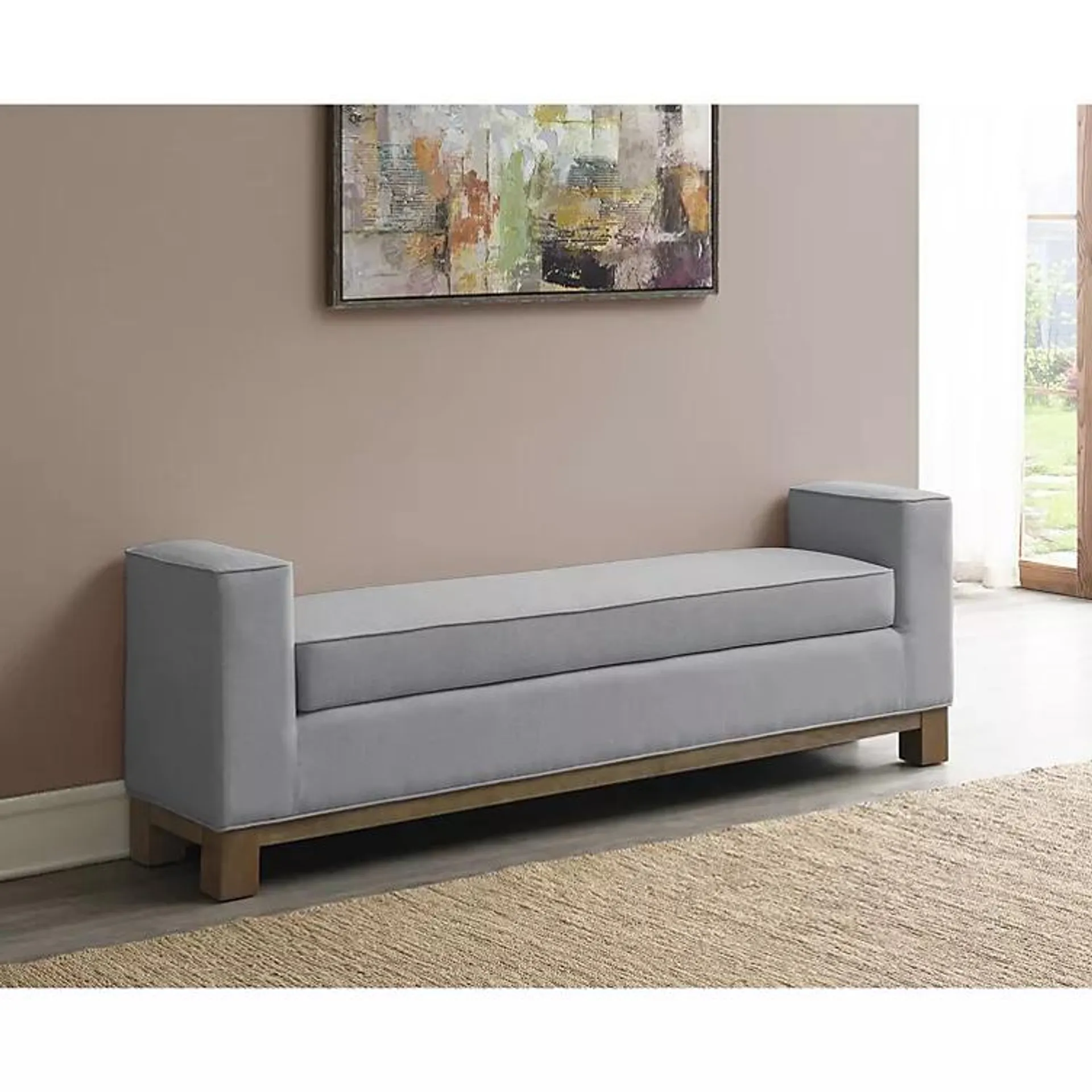 Cape Cod Upholstered Ottoman Bench, Assorted Sizes & Colors