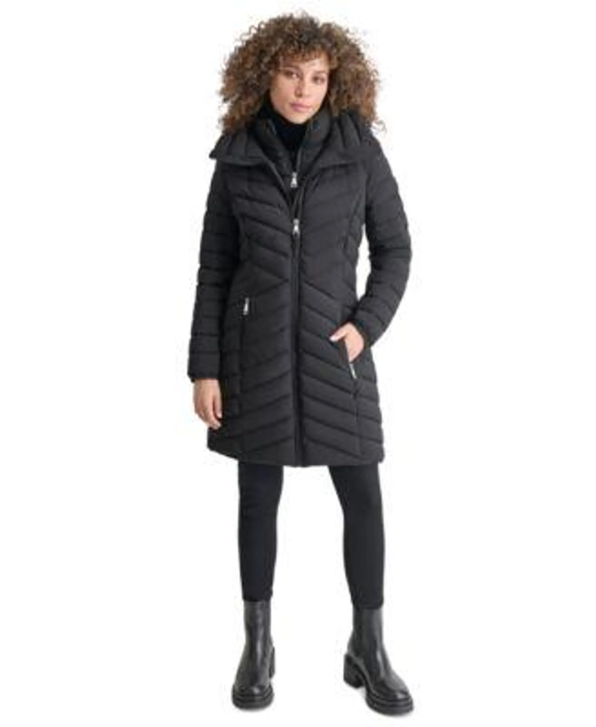 Women's Bibbed Packable Puffer Coat