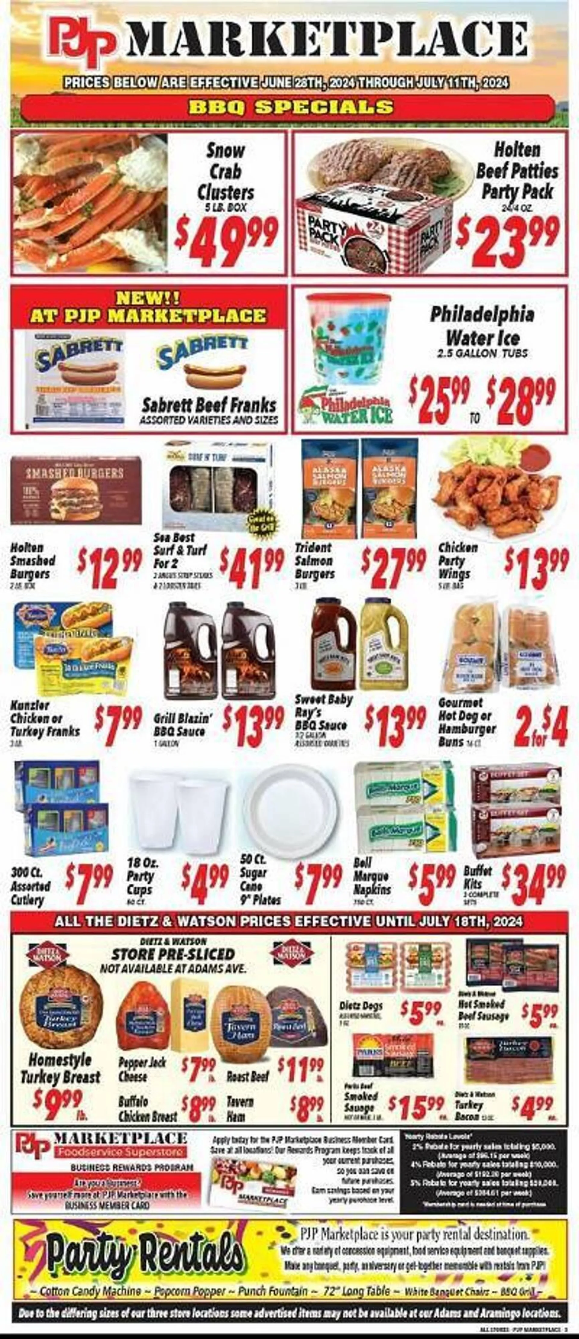 Weekly ad PJP Marketplace Weekly Ad from July 5 to July 11 2024 - Page 3