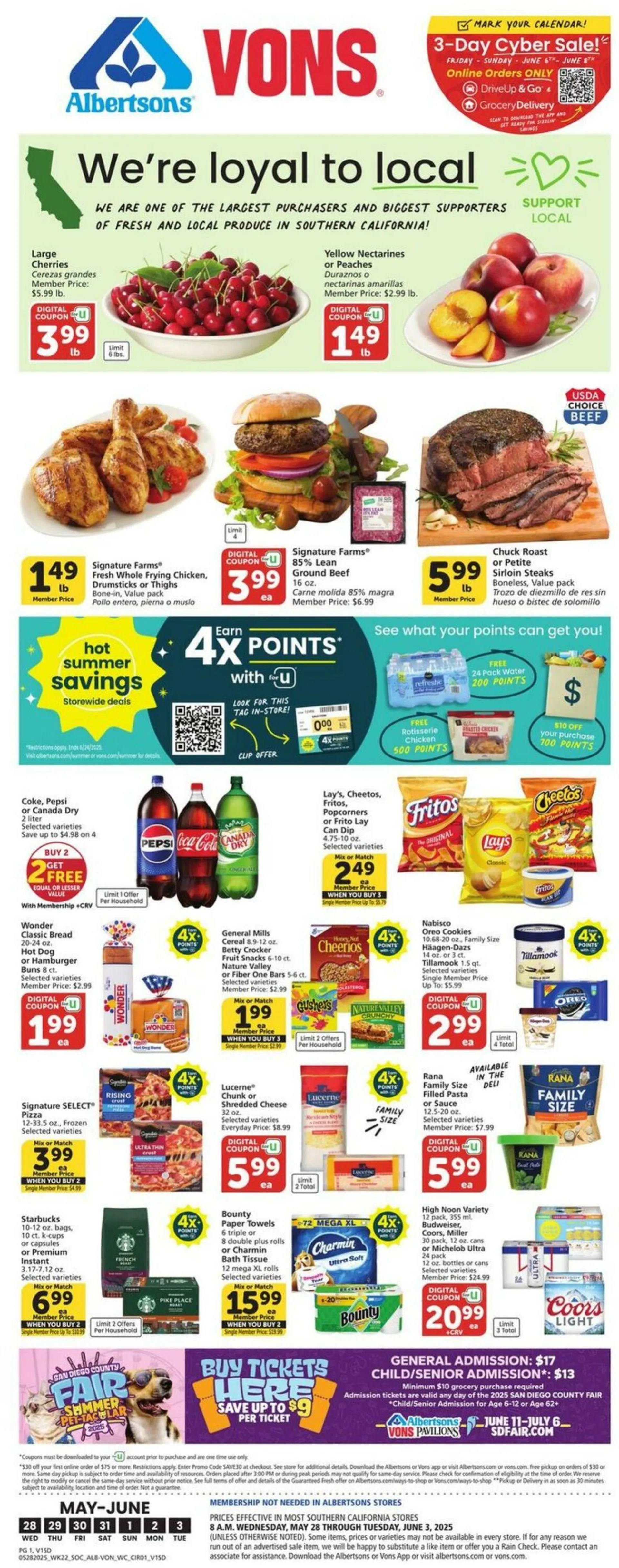Weekly ad Vons Current weekly ad from May 28 to June 3 2025 - Page 1