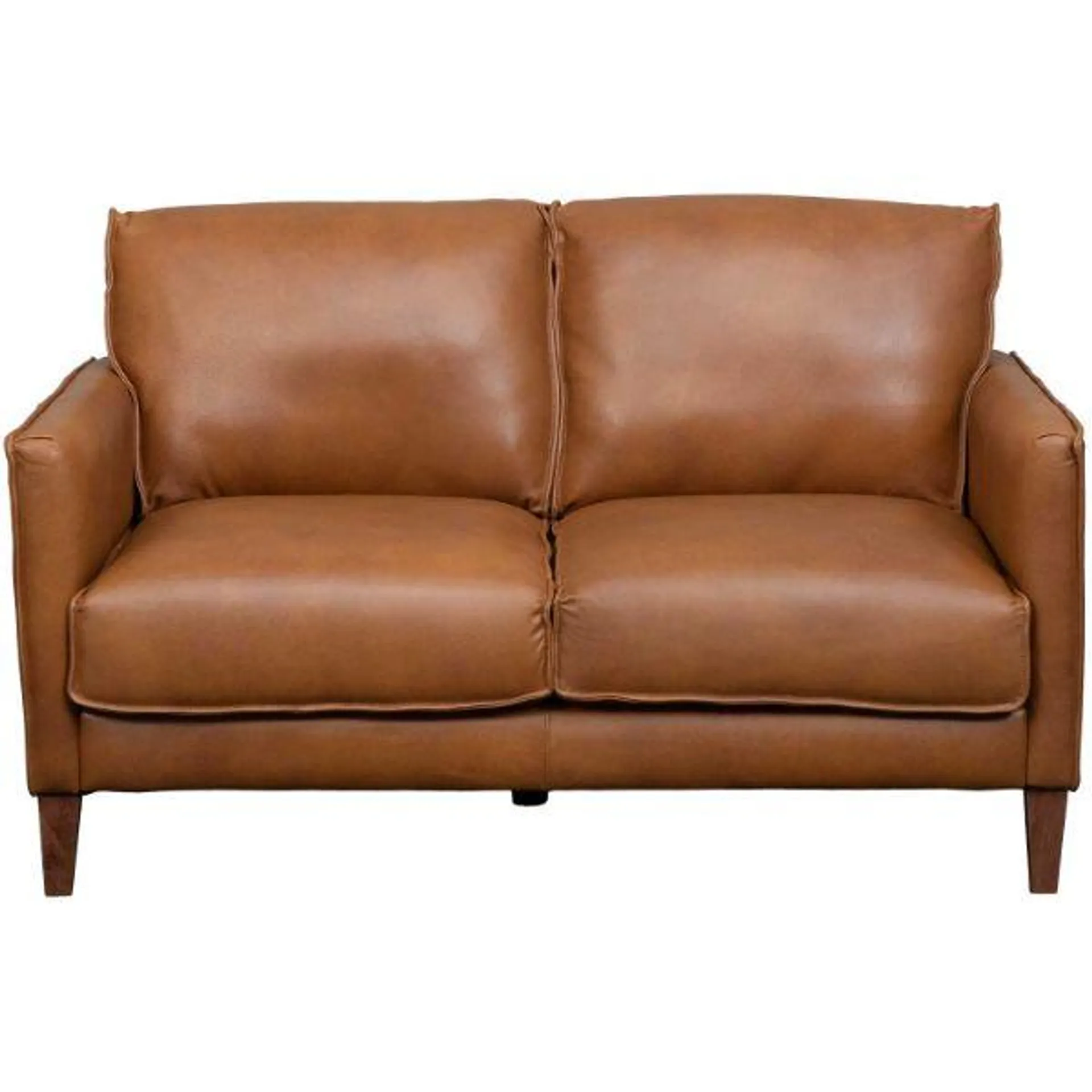 Dutton Italian All Leather Loveseat