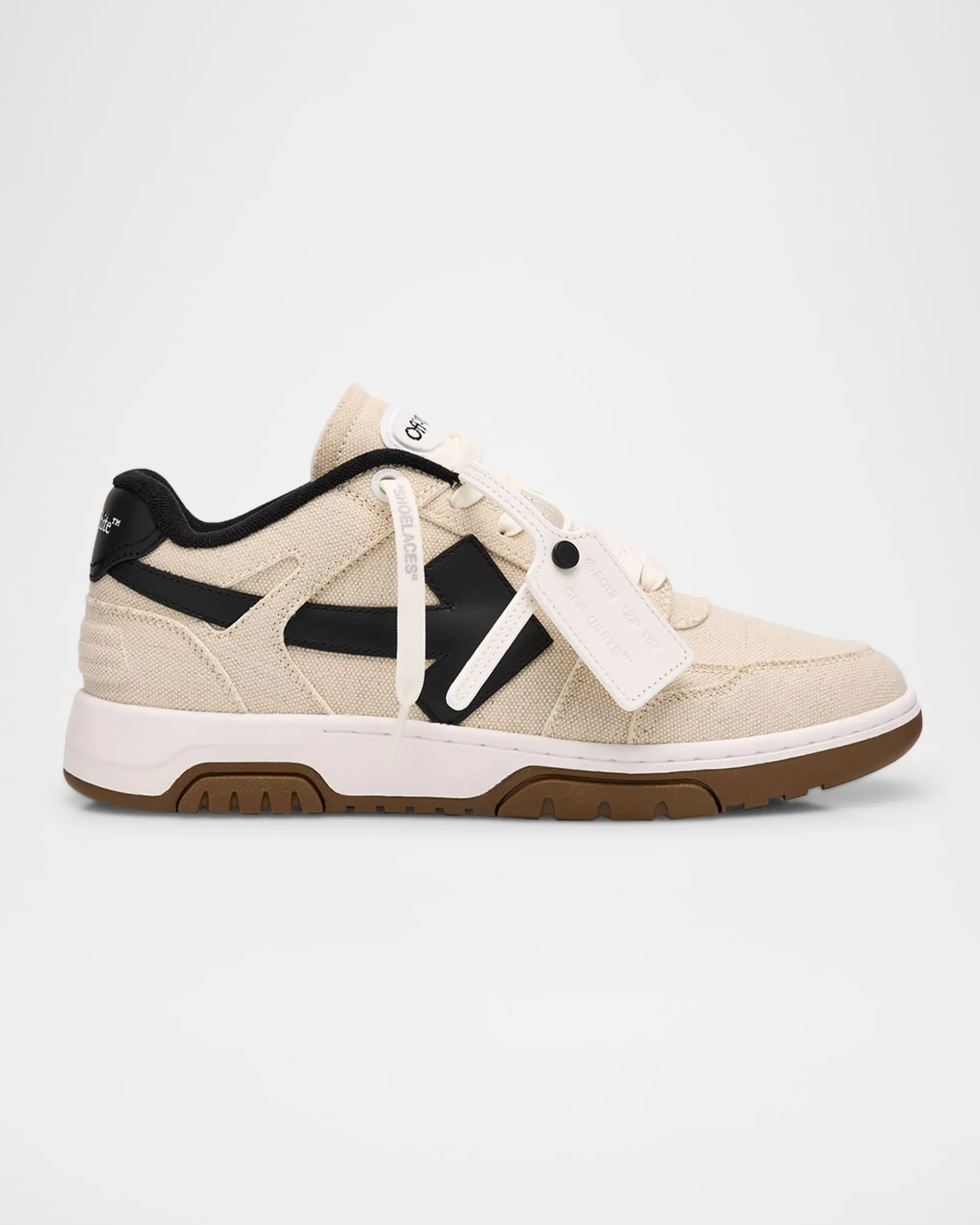 Men's Slim Out Of Office Canvas and Leather Sneakers