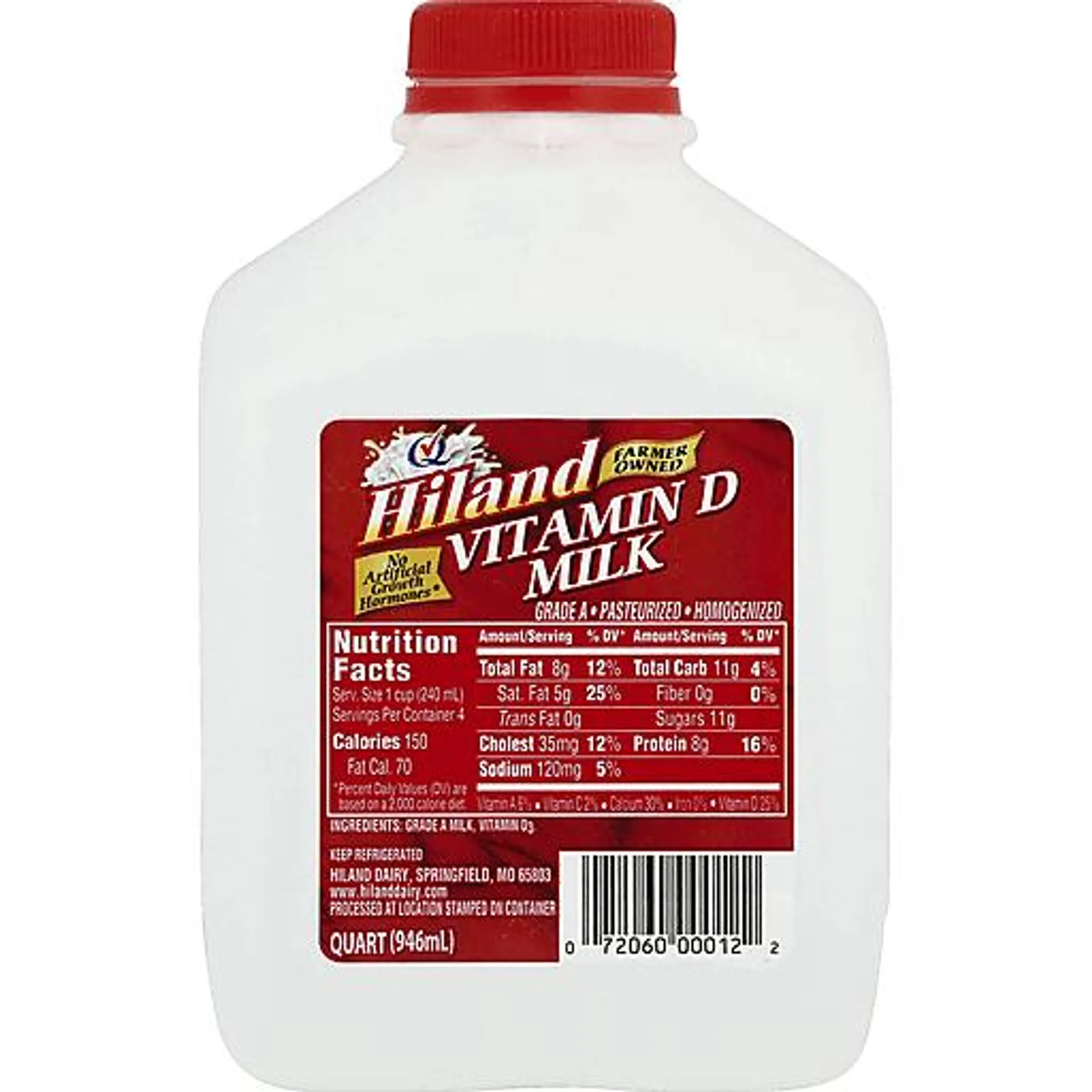 Hiland Vitamin D Milk 32 fl oz jug