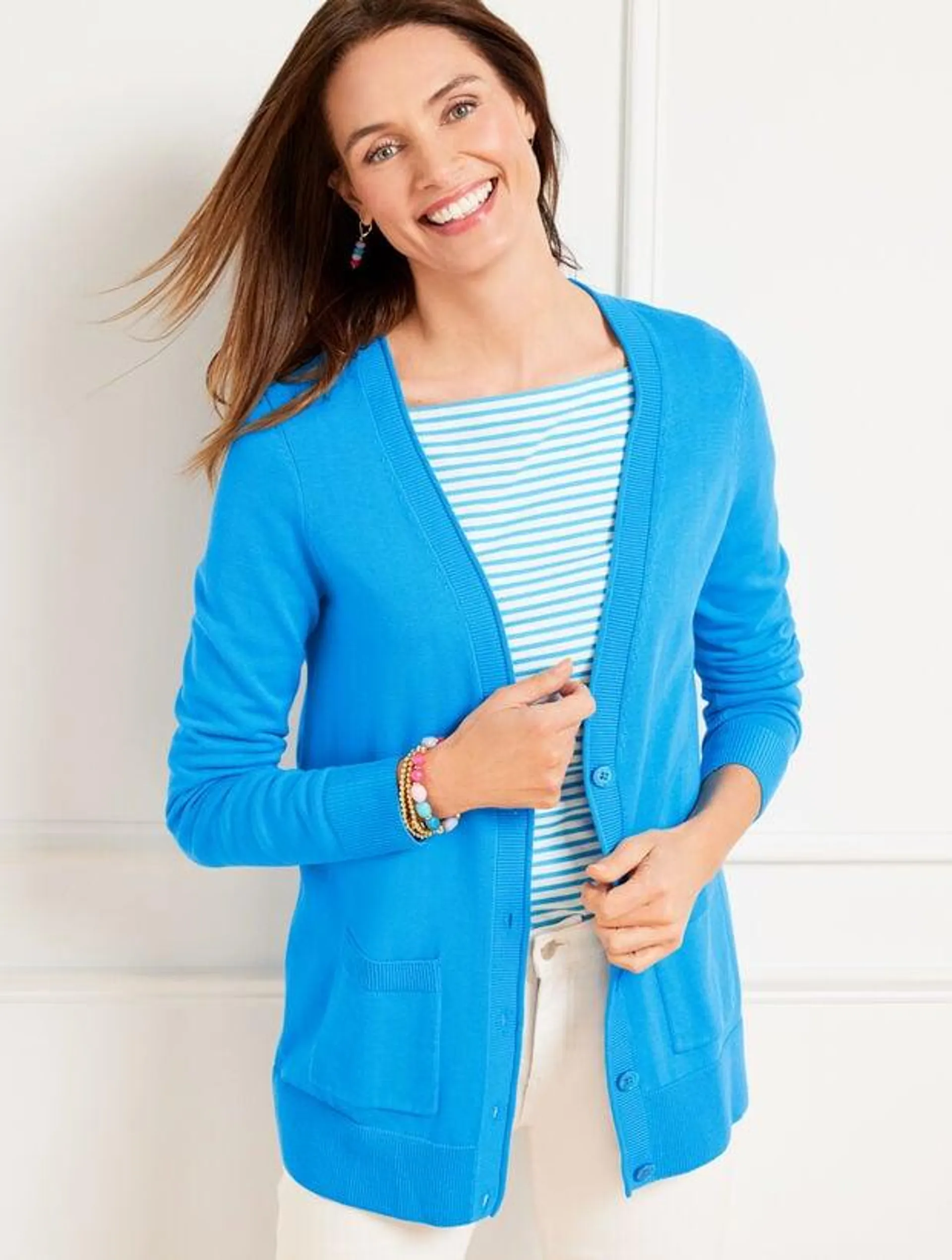 Patch Pocket Girlfriend Cardigan