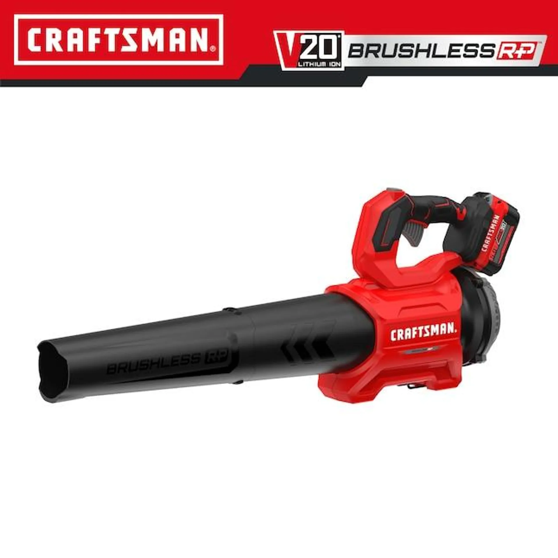 CRAFTSMAN V20 20-volt Max 410-CFM 110-MPH Battery Handheld Leaf Blower 5 Ah (Battery and Charger Included)