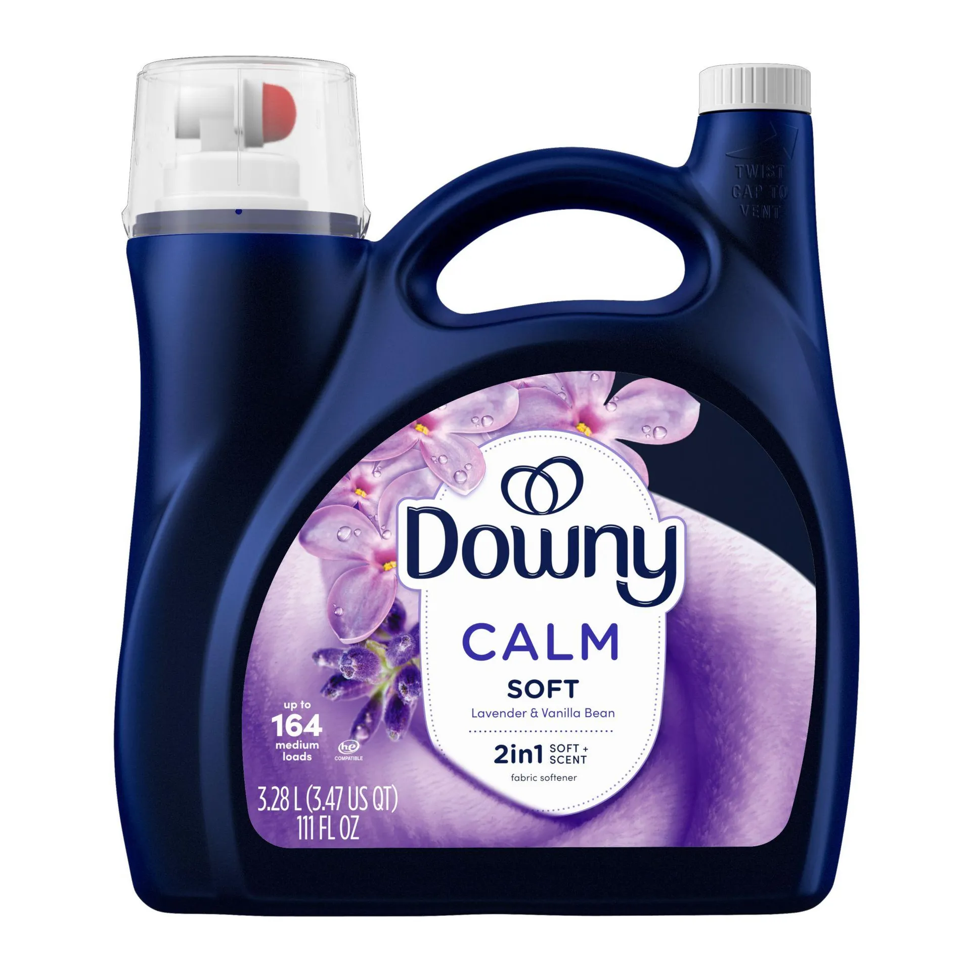 Downy Ultra Soft Calm Fabric Softener, 111 fl. oz. - Lavender and Vanilla Bean