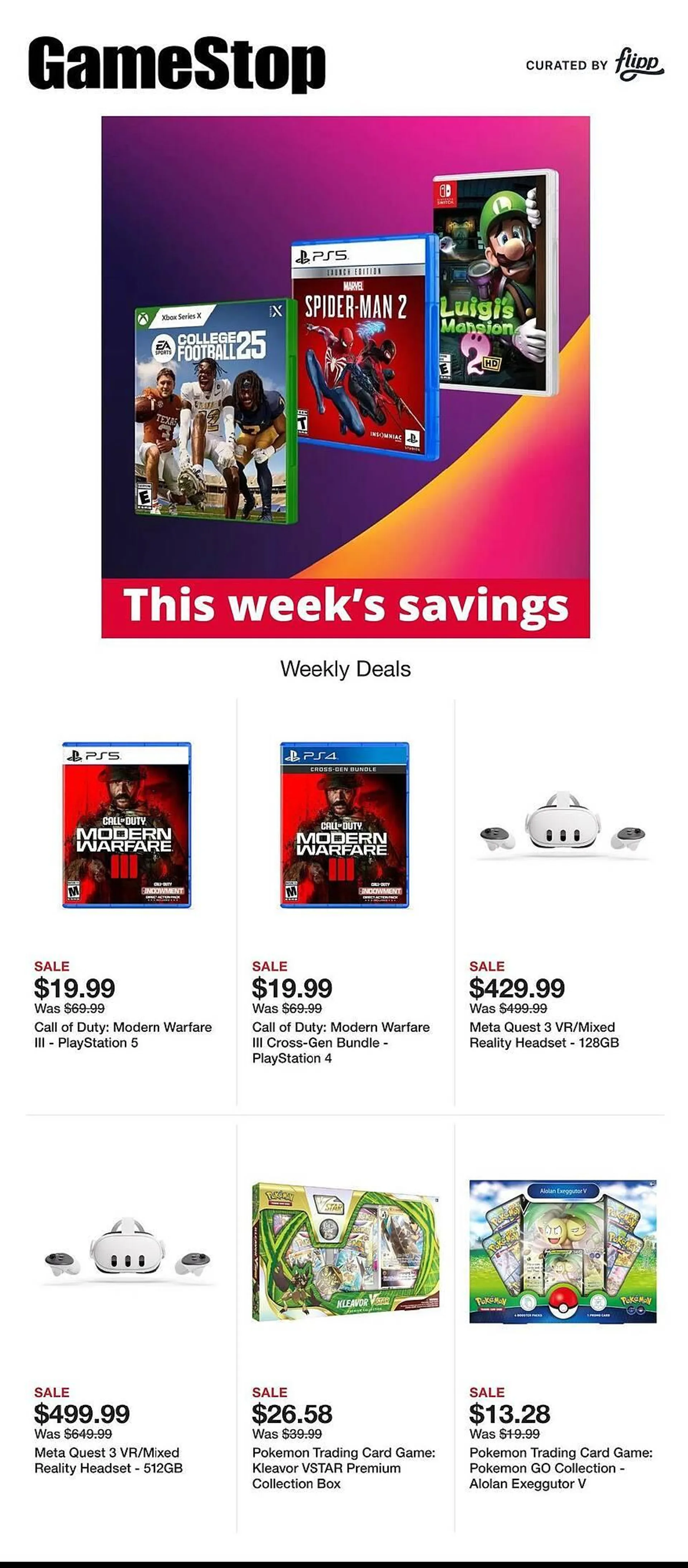 Game Stop Weekly Ad - 1